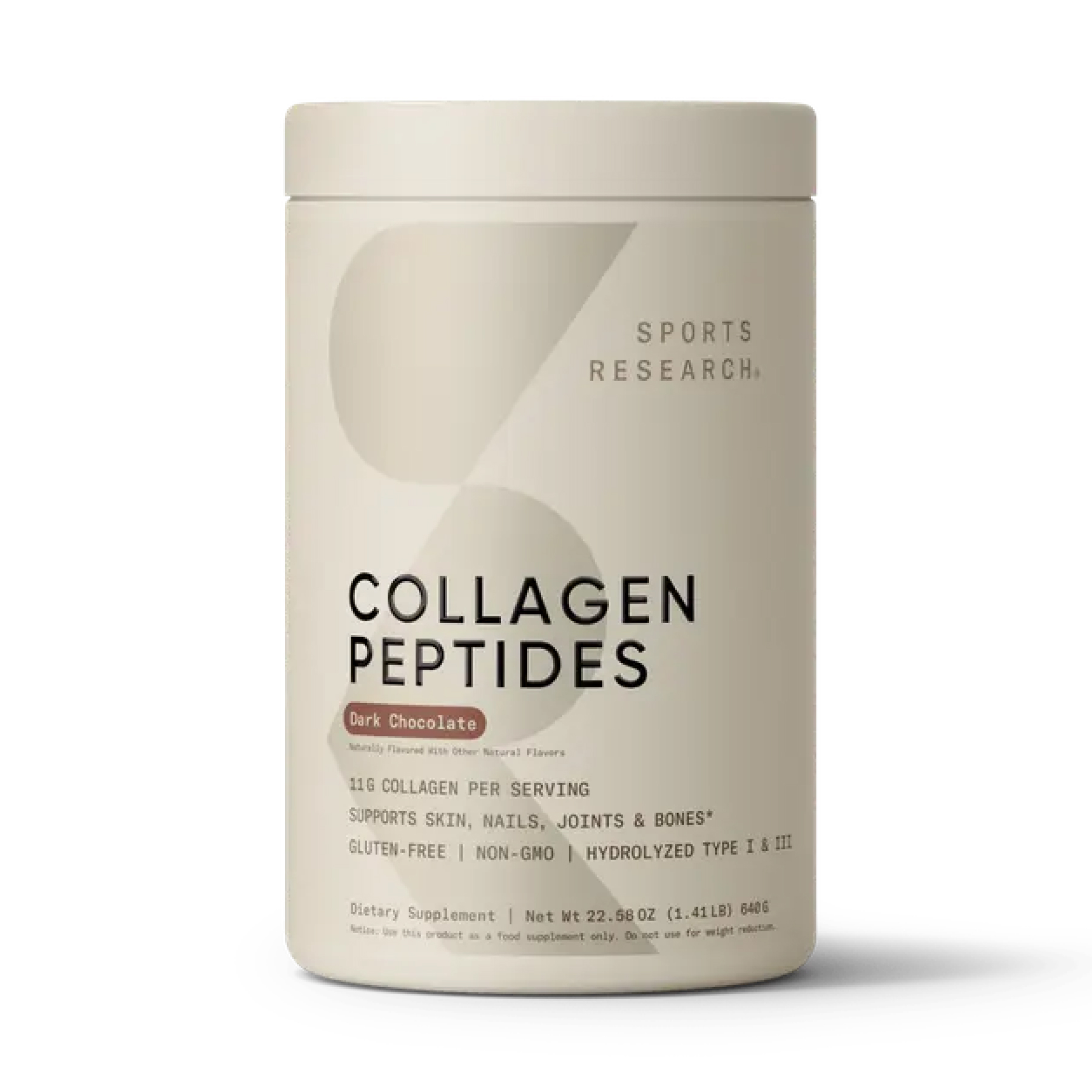 Sport Research Collagen Peptides - 640g Dark Chocolate 2023-10-4392
