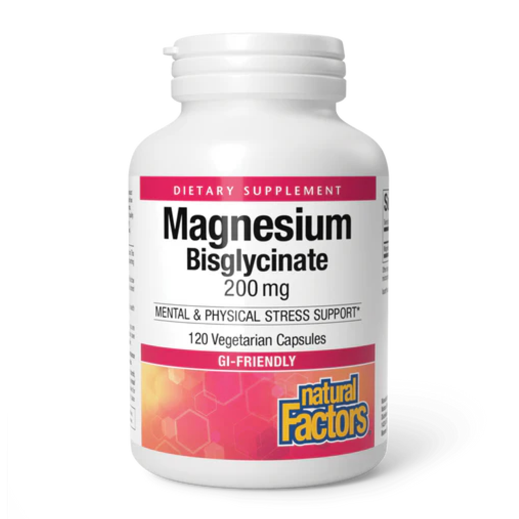 Natural Factors Magnesium Bisglycinate 200mg - 120 vcaps 2023-10-3820