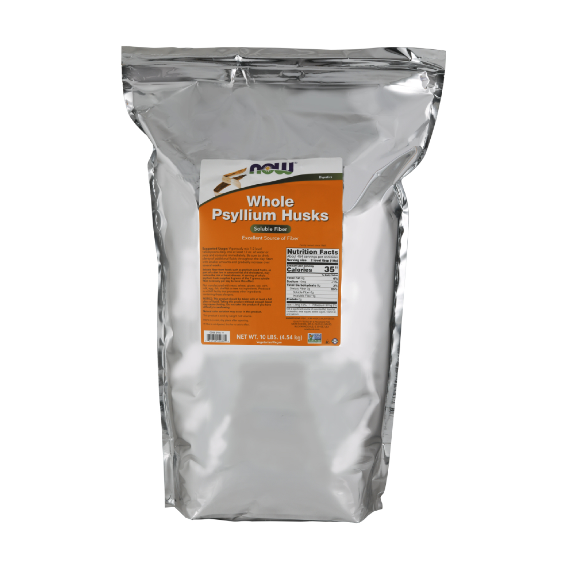 Now Foods Psyllium Husks Whole - 4540g 2023-10-2498