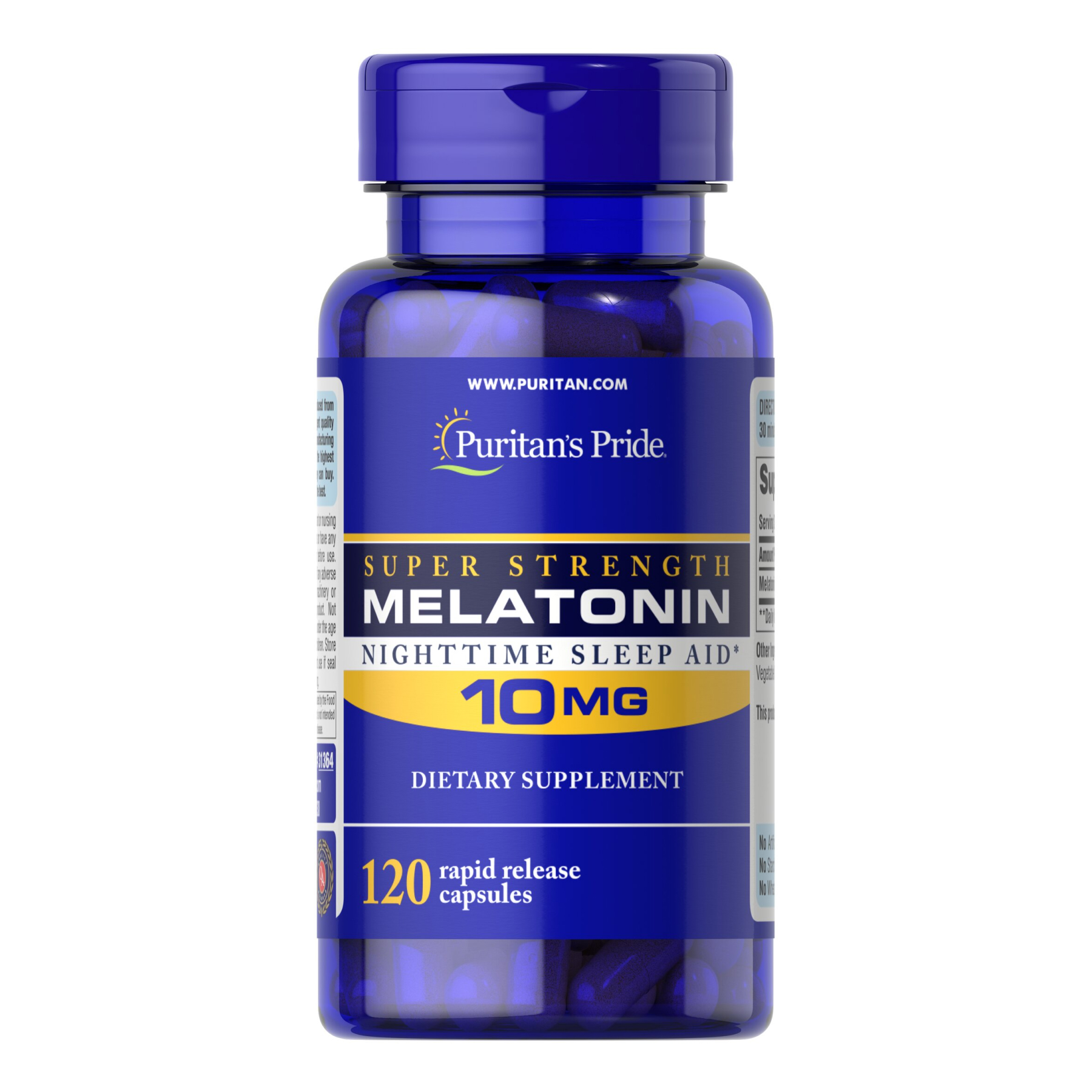 Puritans Pride Melatonin 10mg - 120tabs 100-33-3088830-20