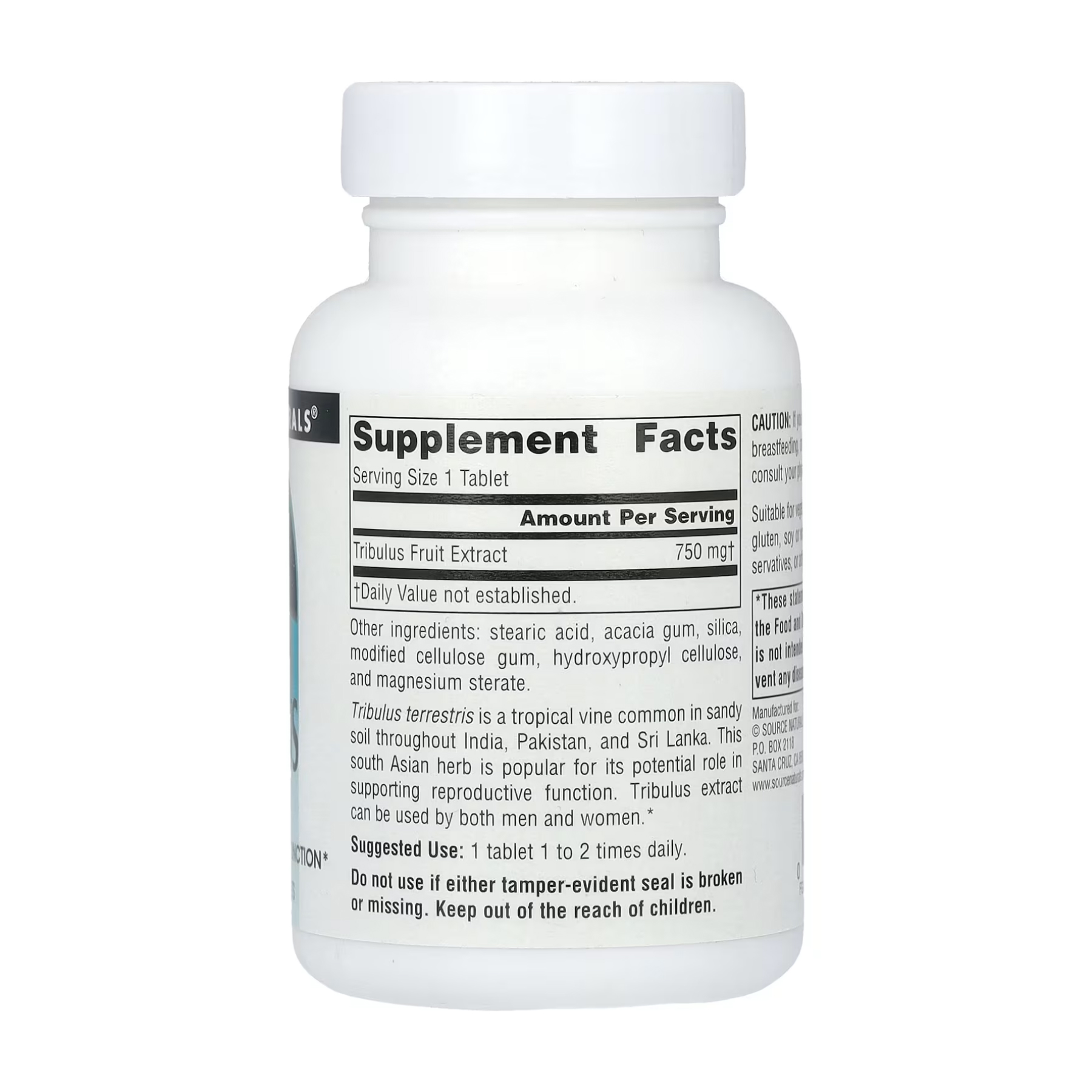 Source Naturals Tribulus Extract 750mg - 60 tabs 2023-10-4625