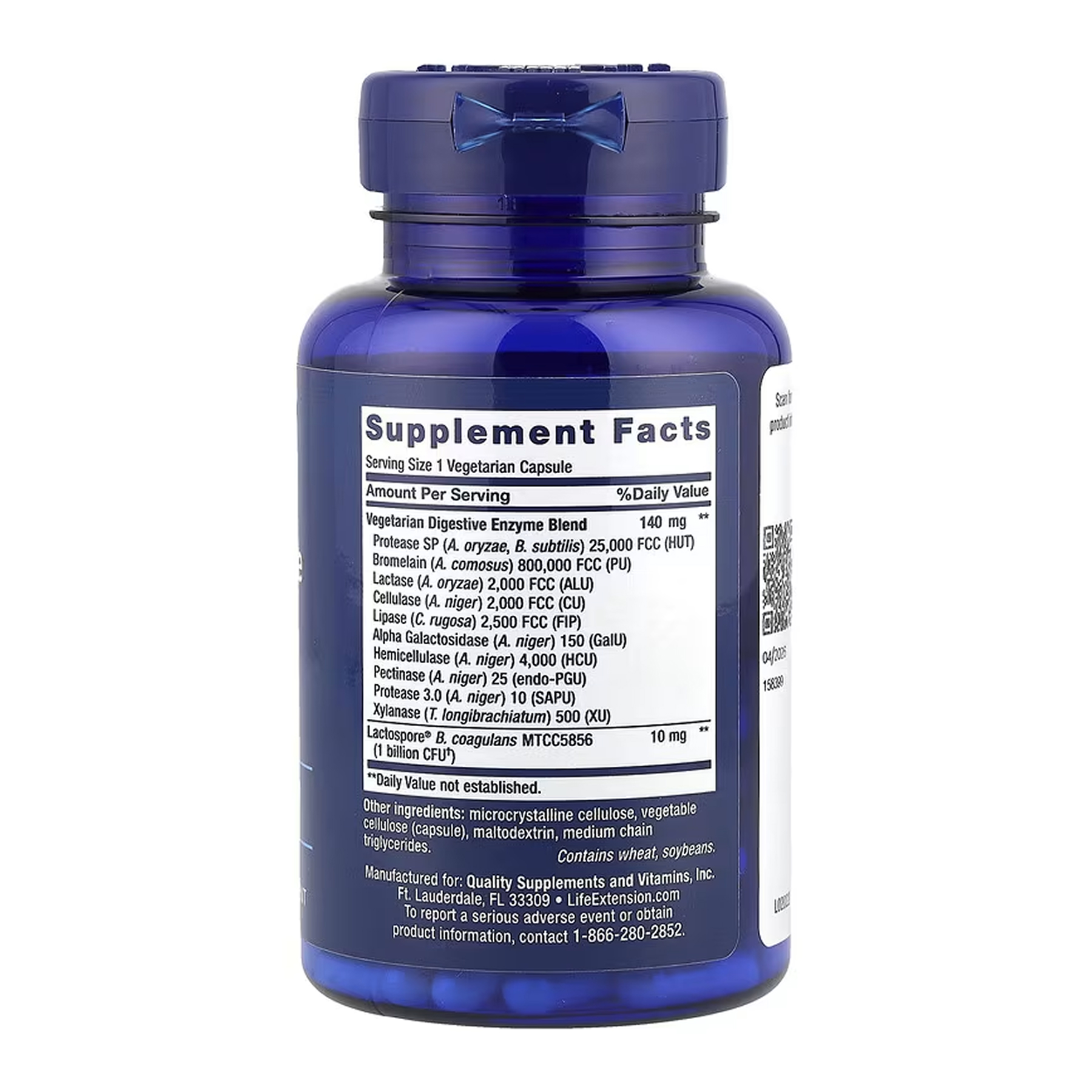 Life Extension Enhanced Super Digestive Enzymes and Probiotics - 60 vcaps 2023-10-6823
