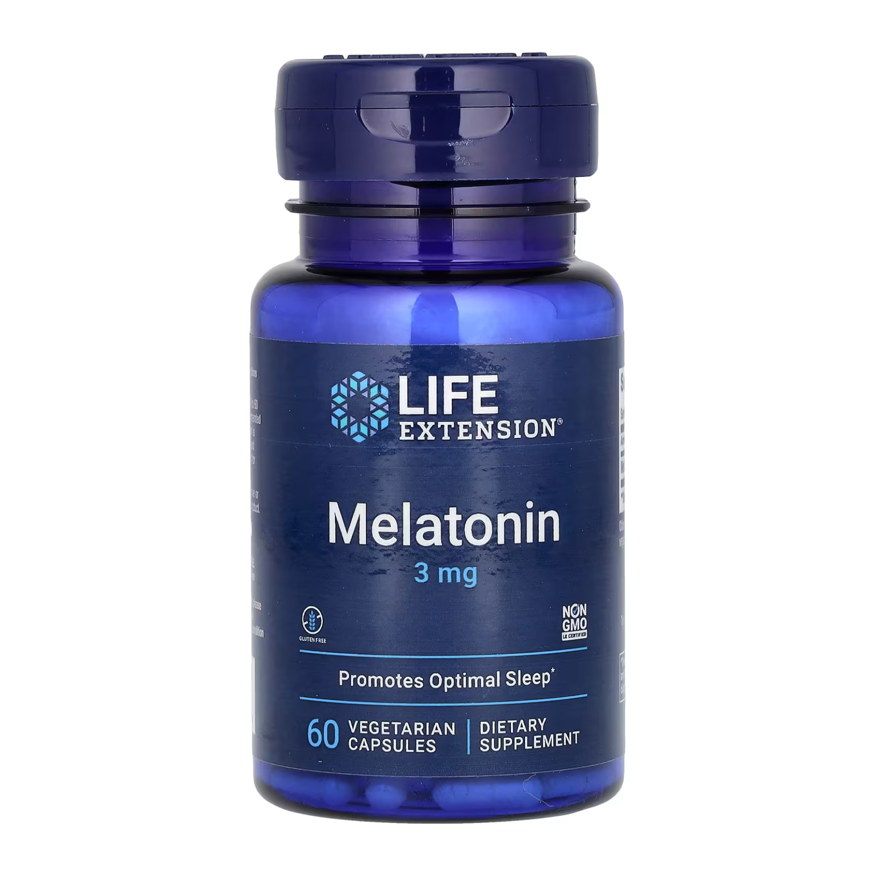 Life Extension Melatonin 3 mg - 60 vcaps (Пошкоджена банка) 2024-11-0114
