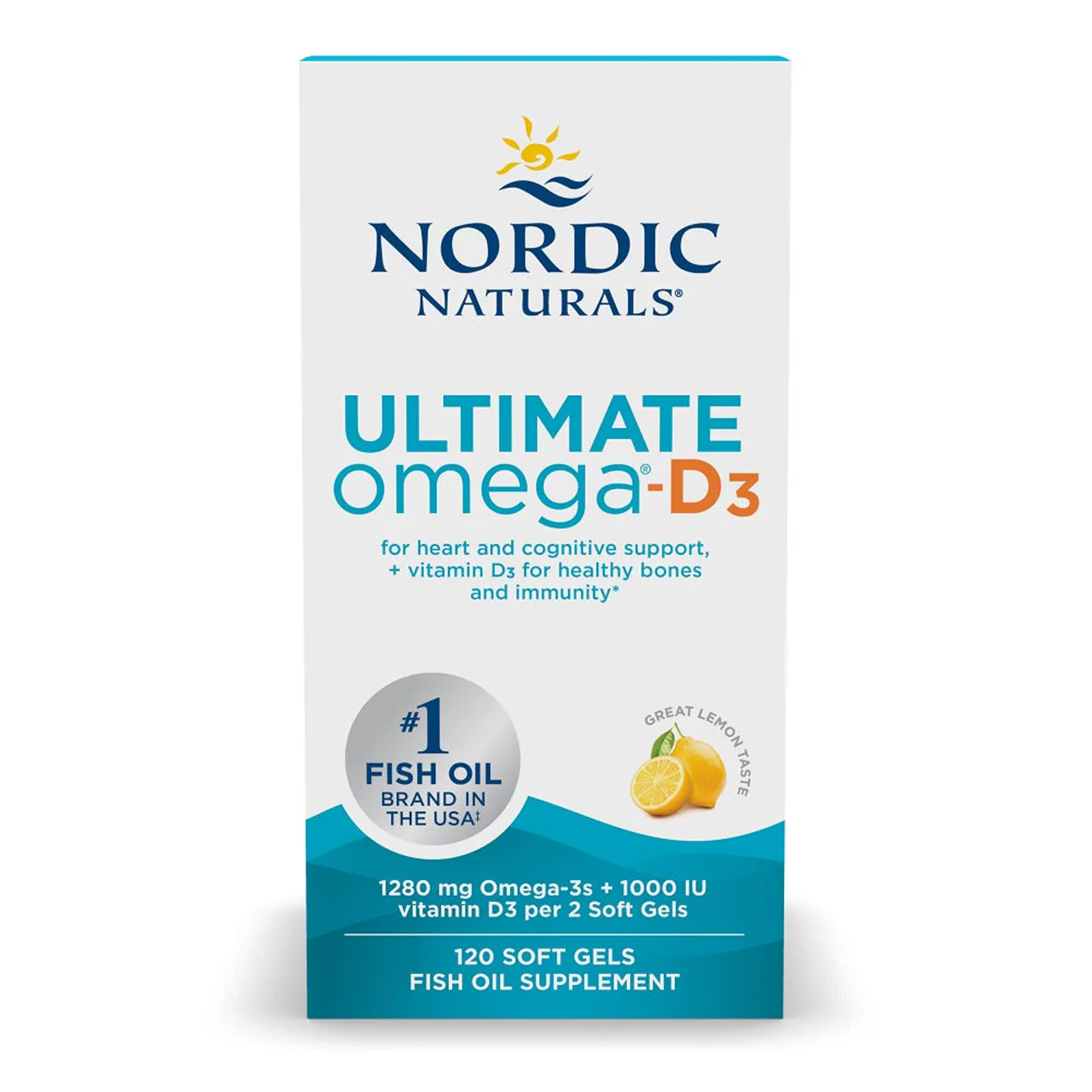 Nordic Naturals Ultimate Omega-D3 - 120 softgels 2023-10-5970