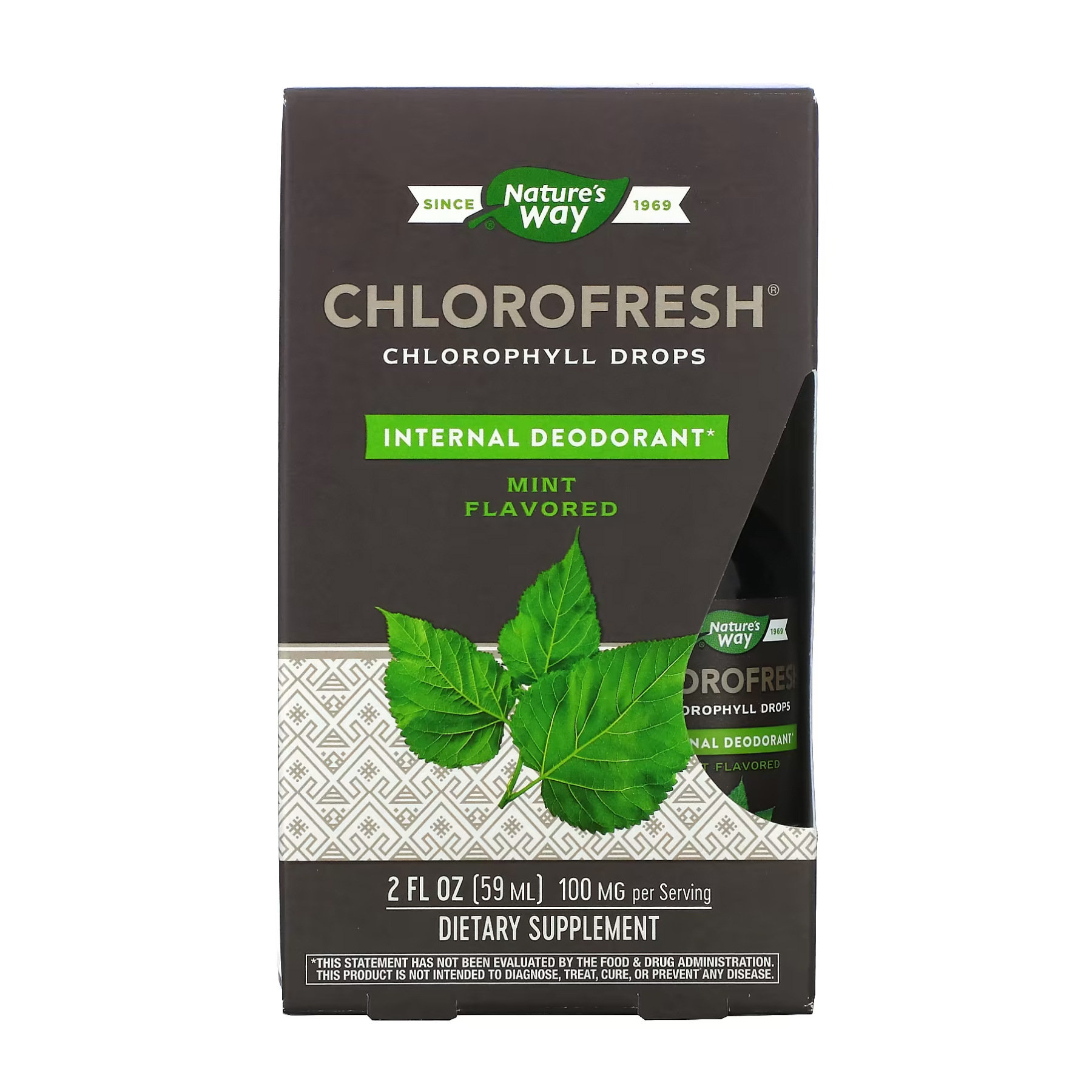 Nature's Way Chlorofresh® Mint 40X Liquid - 59 ml (До 08.26) 2023-10-7805