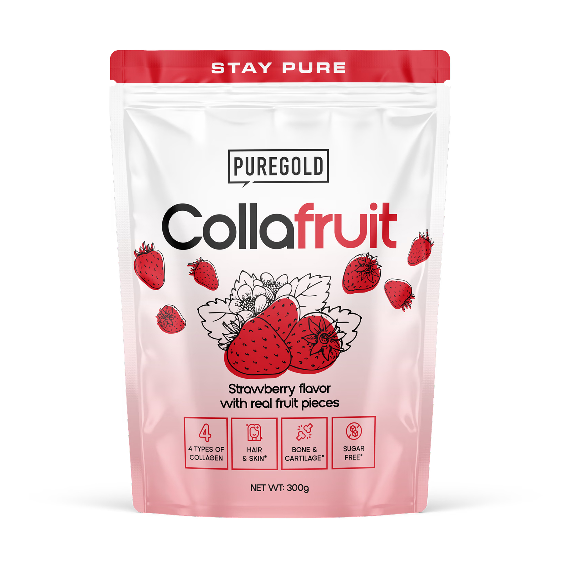 Pure Gold CollaFruit - 300g Strawberry 2023-10-5625