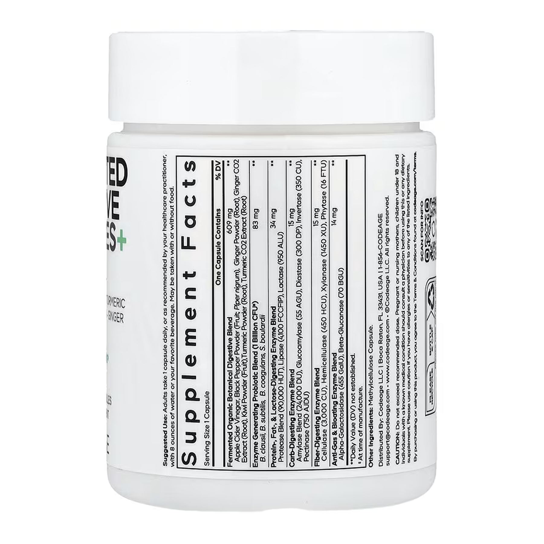 Codeage Fermented Digestive Enzymes - 90 vcaps 2023-10-7719