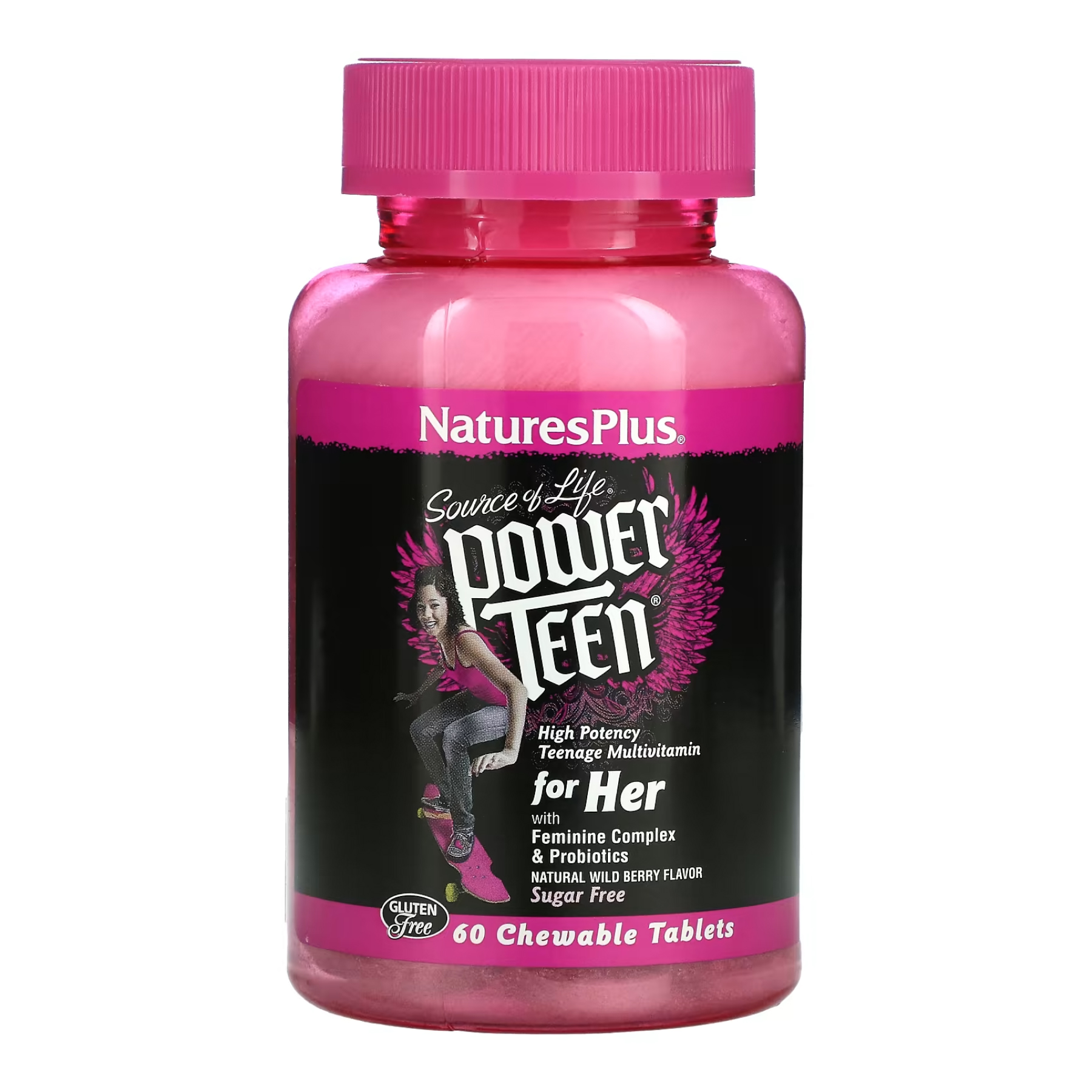 Nature's Plus Power Teen Hers Chewable - 60 tabs 2022-10-2865