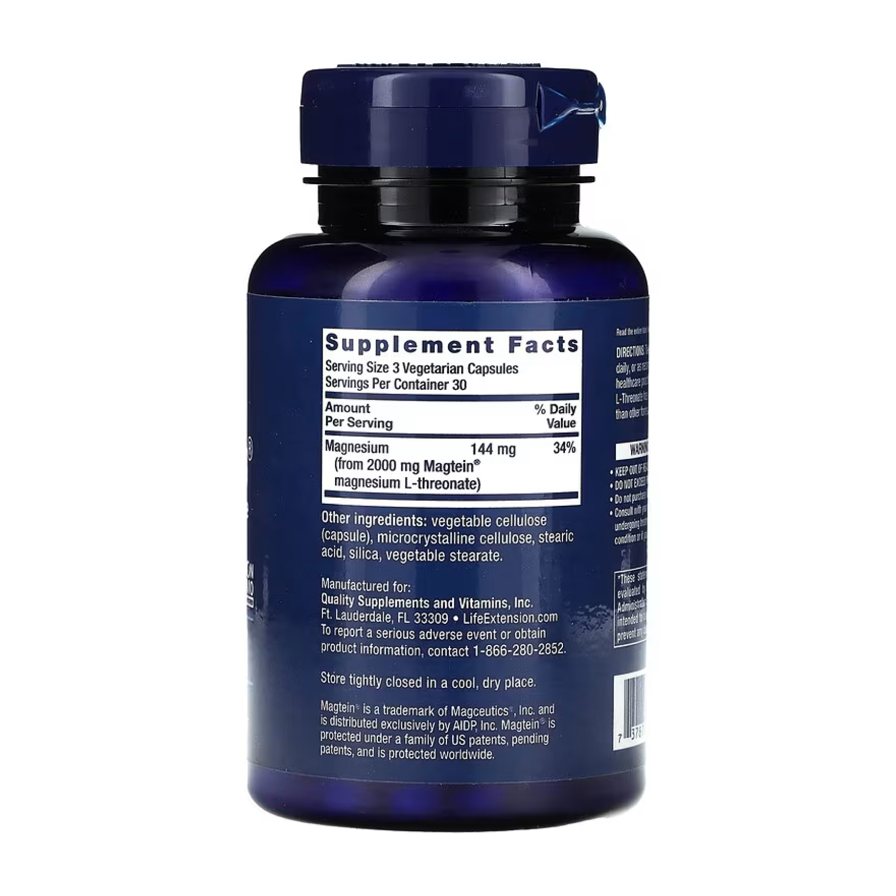 Life Extension Neuro-Mag® Magnesium L-Threonate - 90 vcaps 2022-10-1895