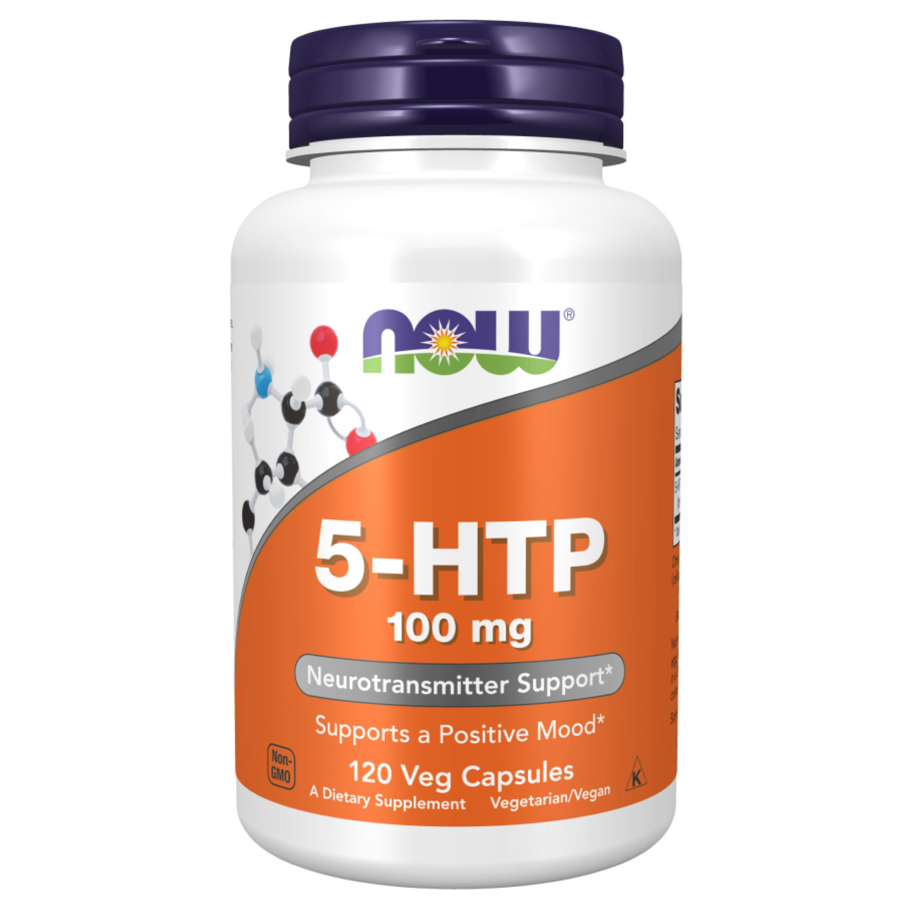 Now Foods 5-HTP 100mg - 120 vcaps 100-50-7484299-20