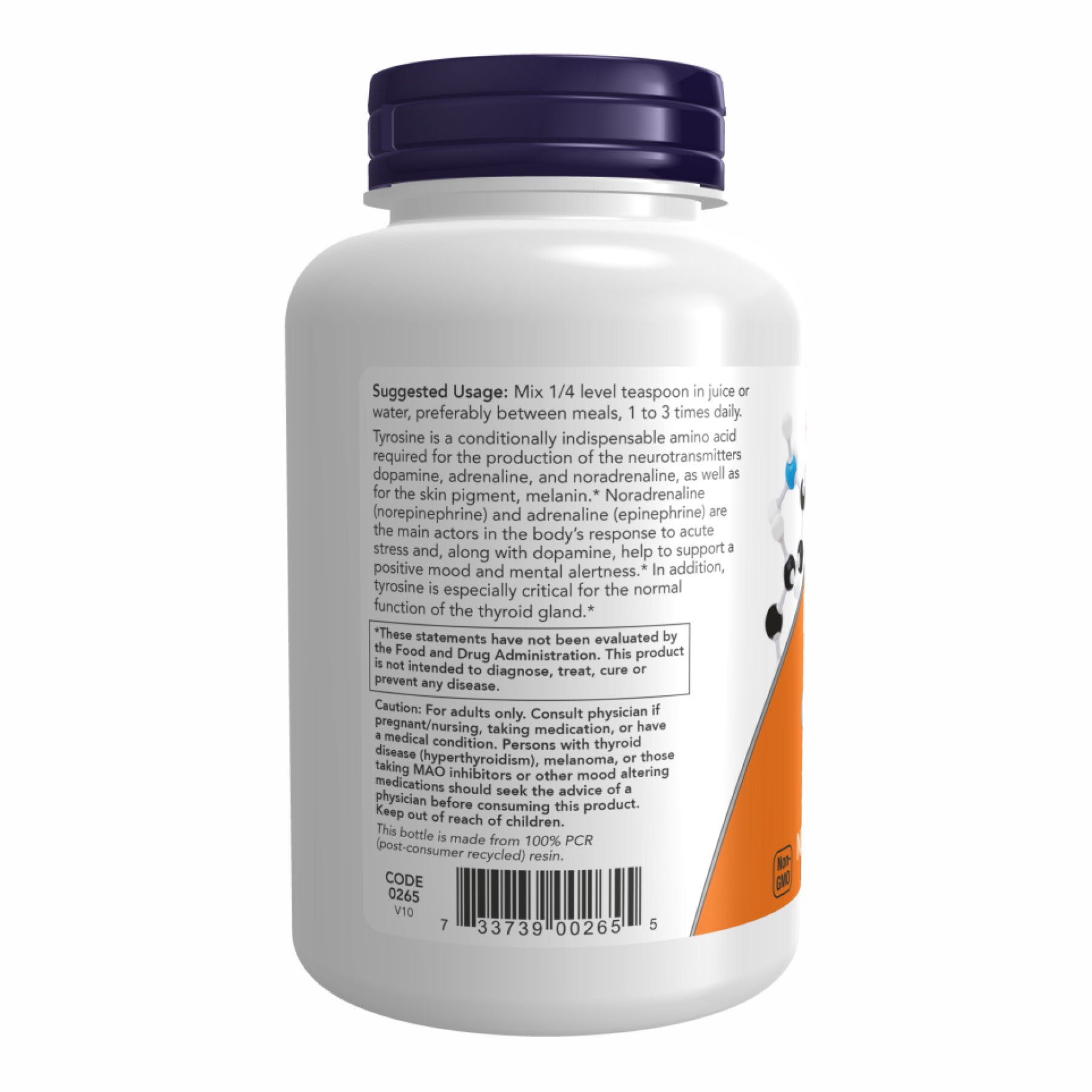 Now Foods L-Tyrosine Powder - 113g 2022-10-2555