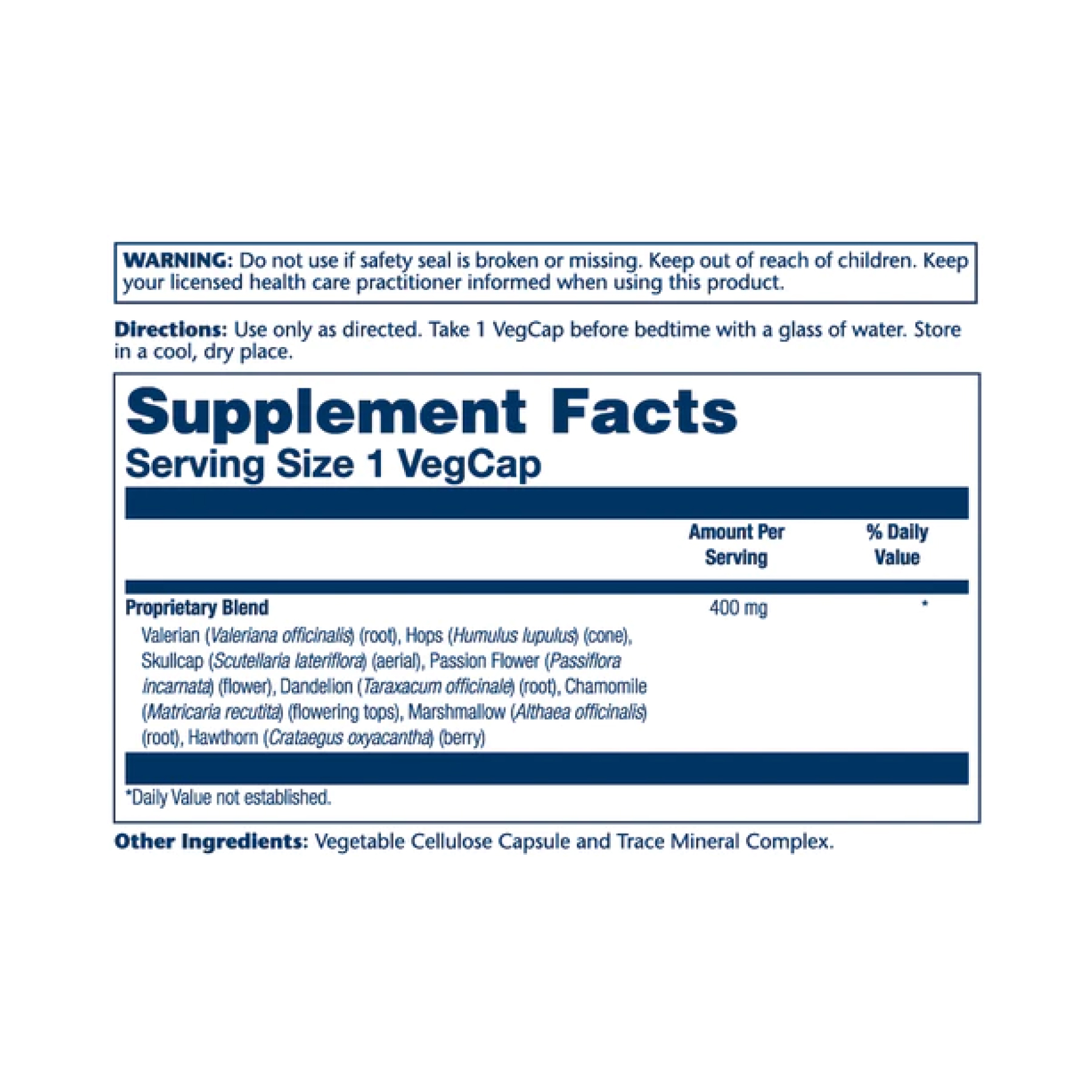 Solaray Sleep Blend SP-17 - 100 vcaps 2023-10-2130