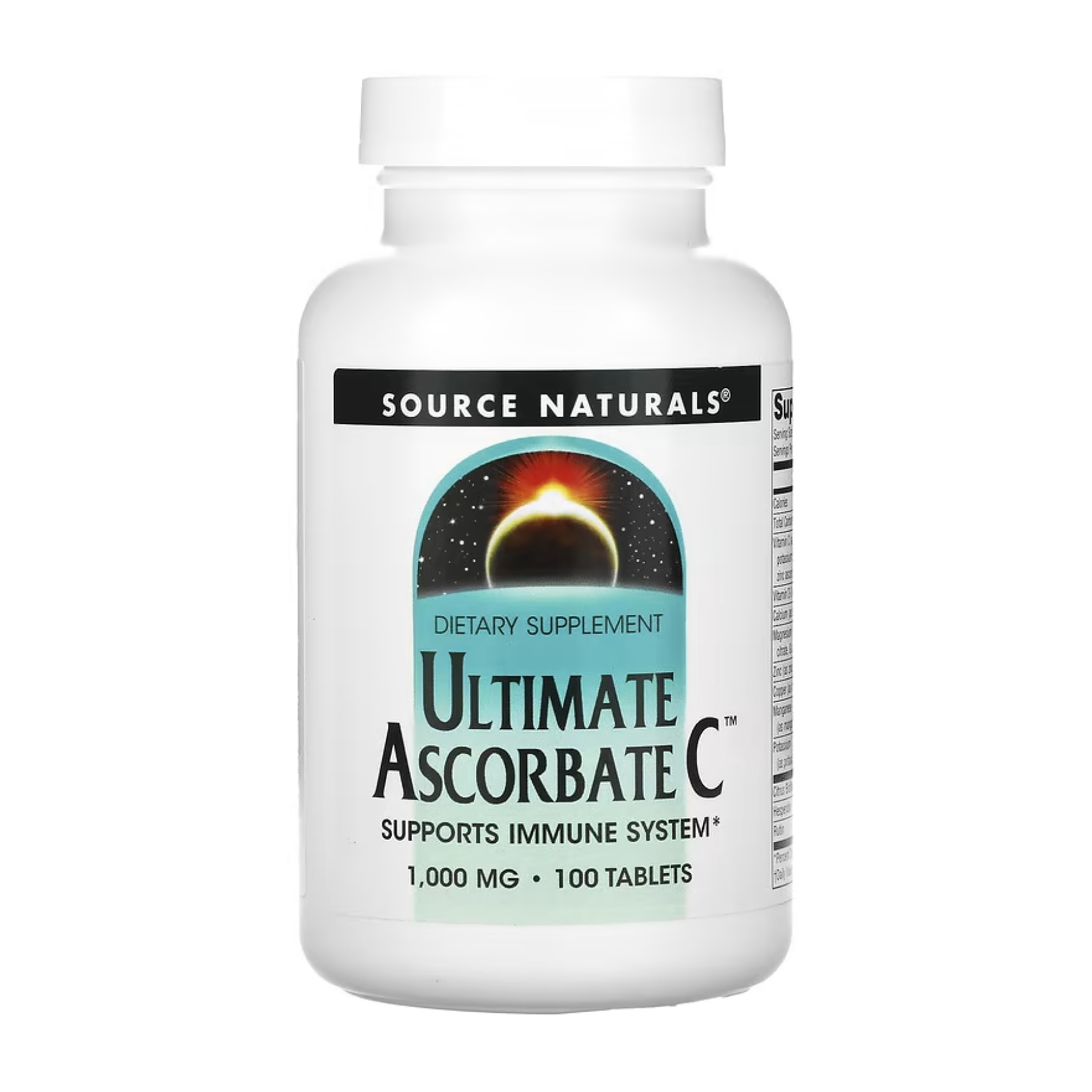 Source Naturals Ultimate Ascorbate C™ 1000mg - 100 tabs 2023-10-4326