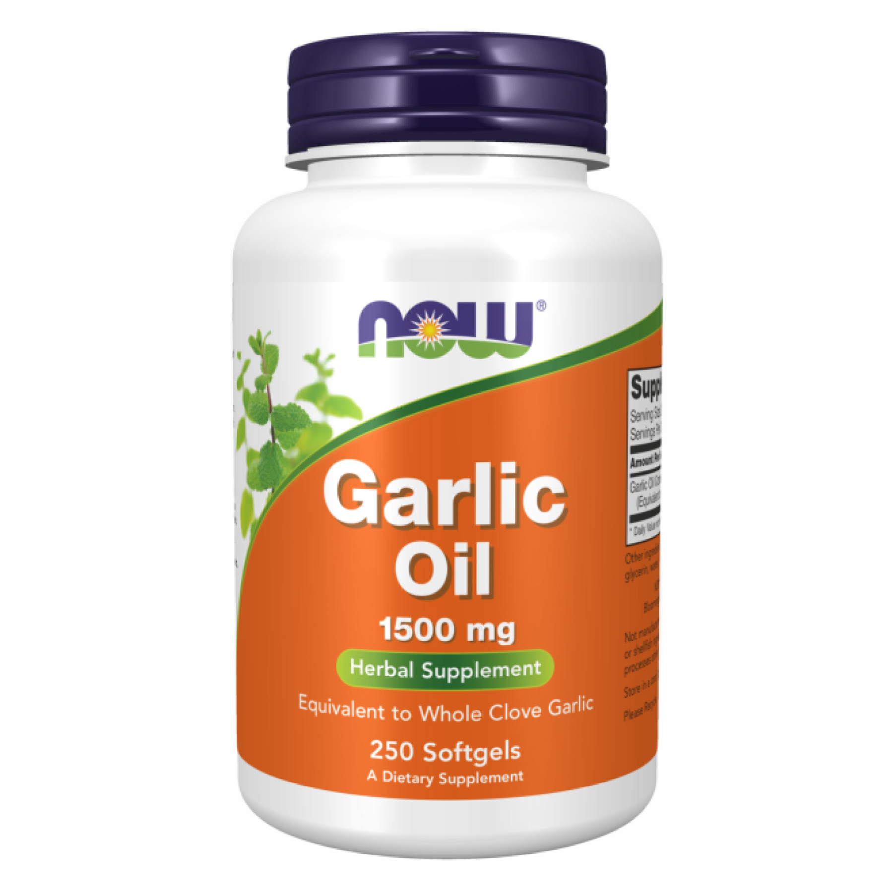 Now Foods Garlic Oil 1500 mg - 250 softgels 100-26-1494080-20