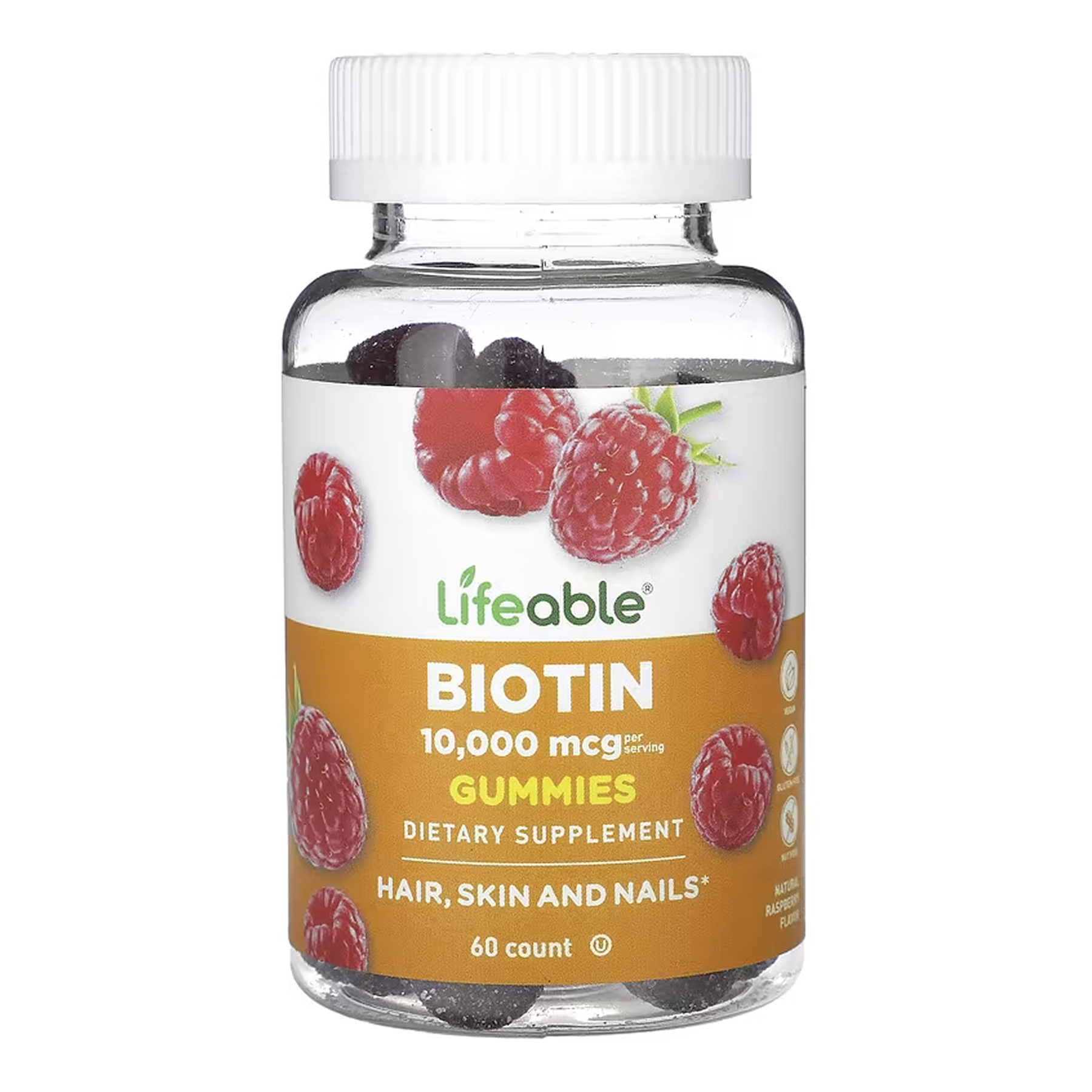 Lifeable Biotin 10,000 mcg - 60 gummies 2023-10-7262