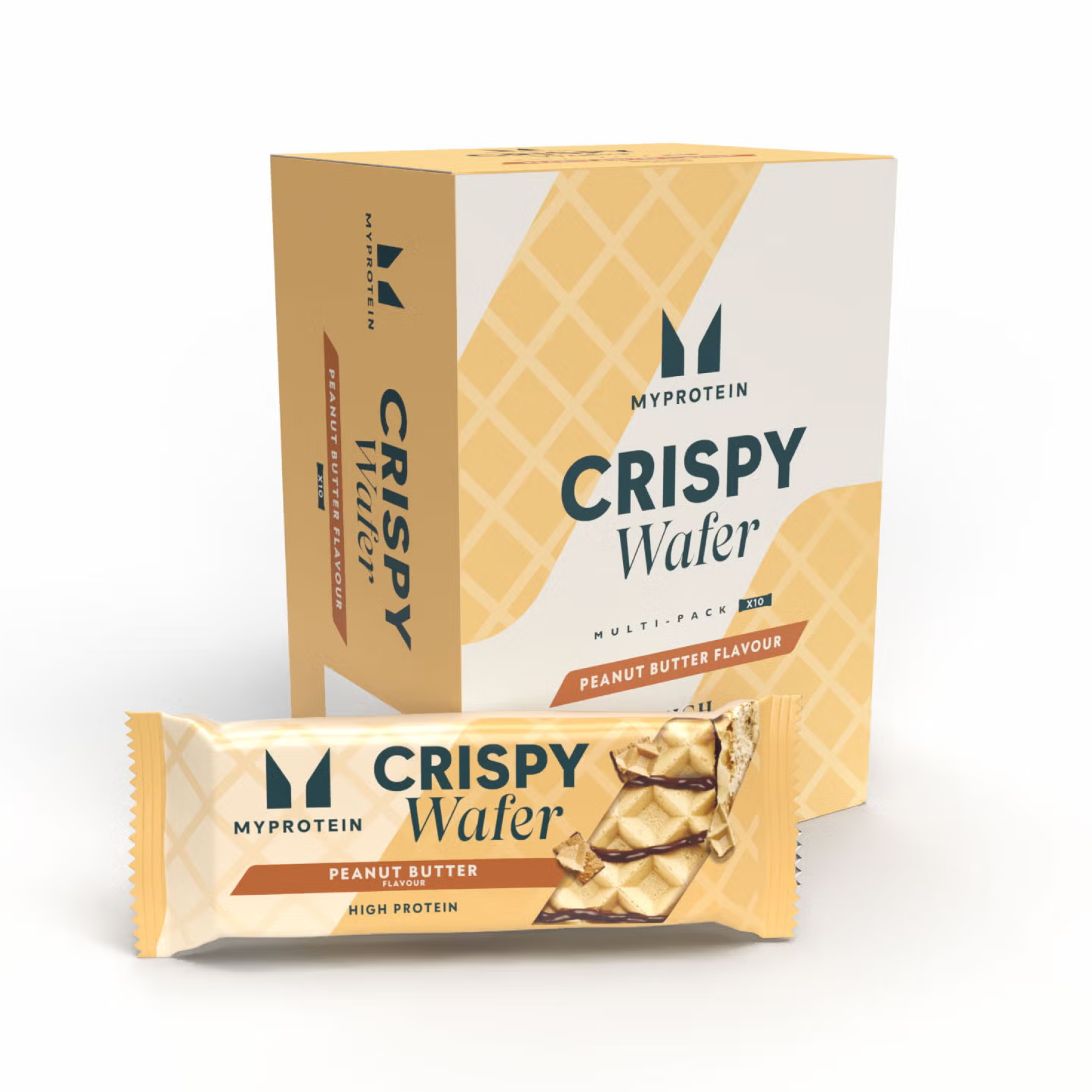 Myprotein Crispy Wafer - 10x40g Peanut Butter 2023-10-7379