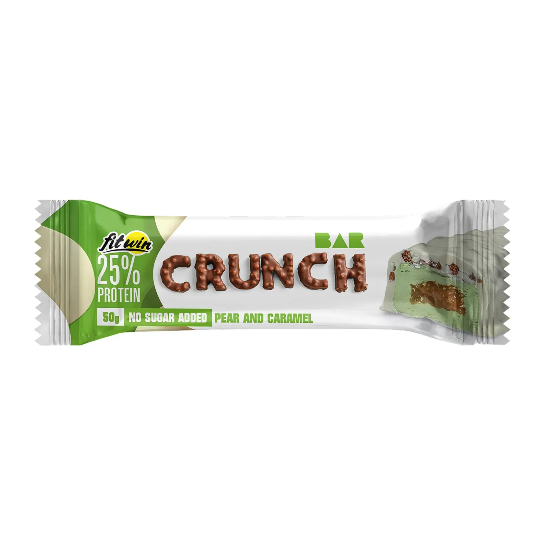 FitWin Crunch Bar - 12x50g Pear and Caramel 2023-10-7536