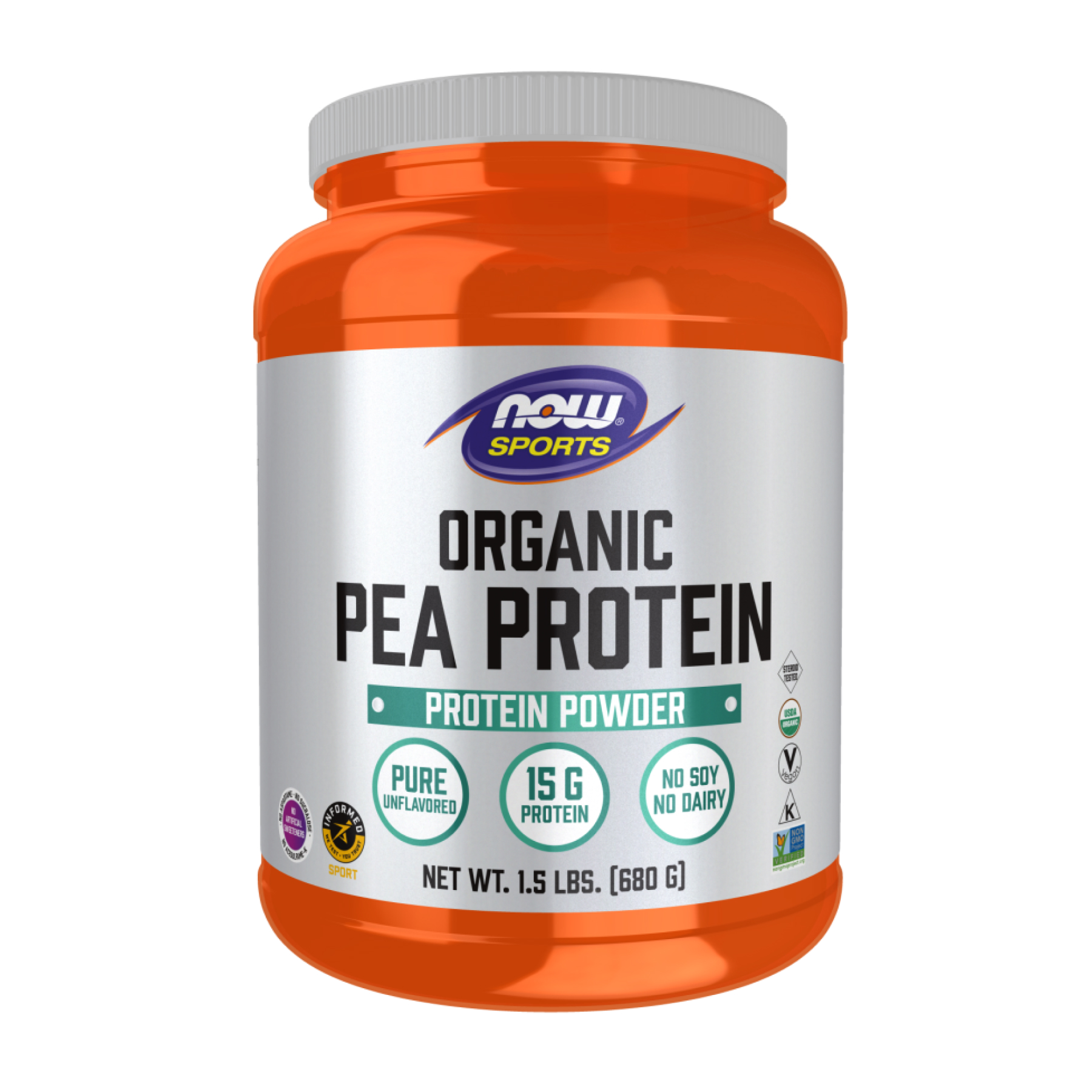 Now Foods Organic Pea Protein - 680g 2023-10-5231