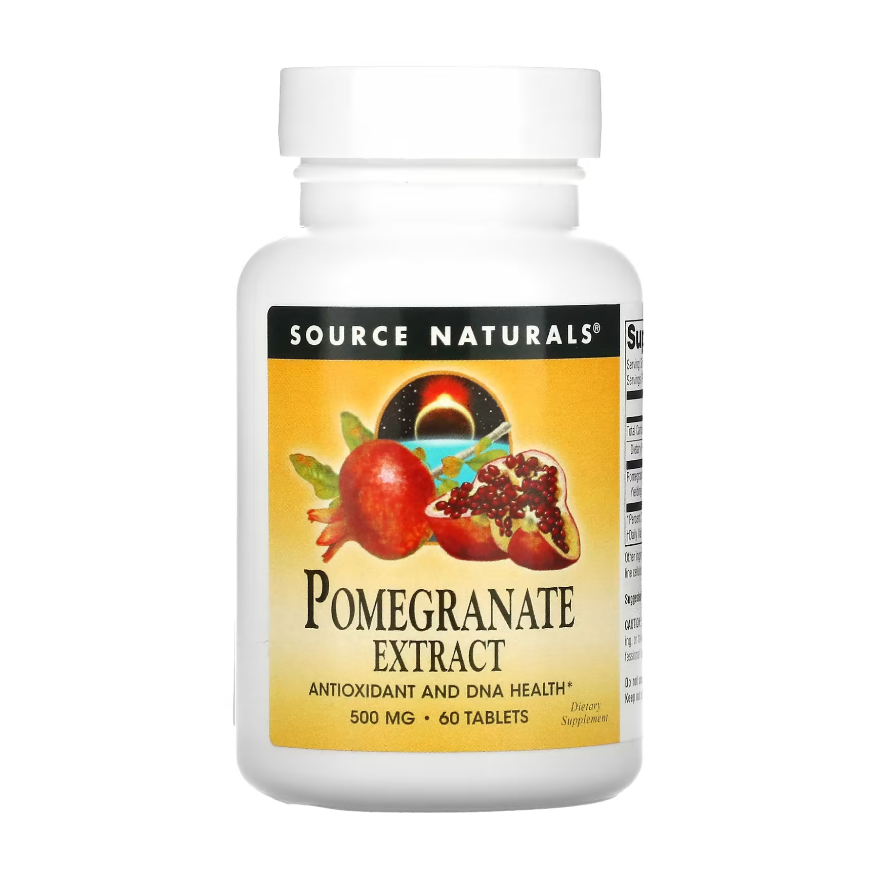 Source Naturals Pomegranate Extract 500mg - 60 tabs 2023-10-4627