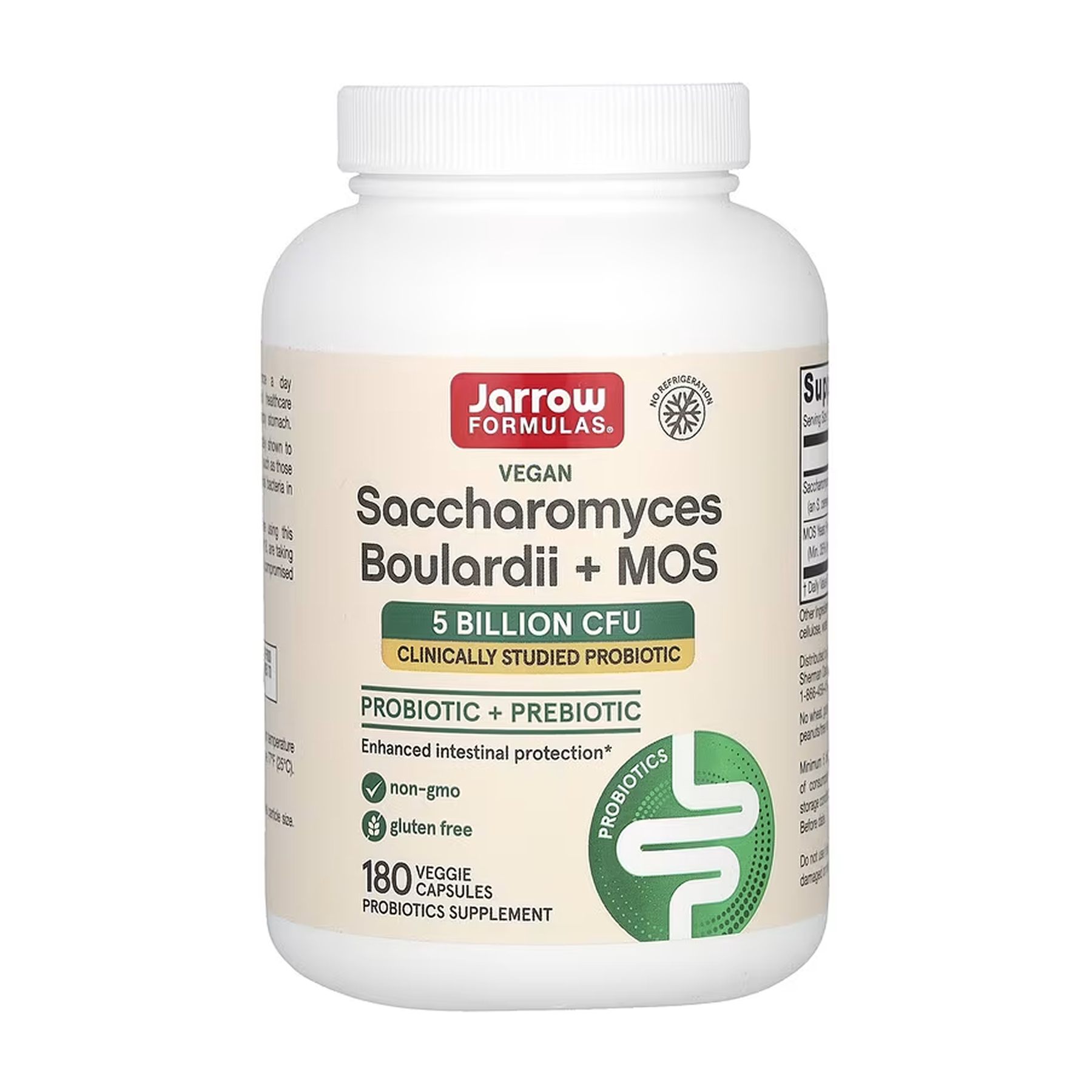 Jarrow Formulas Saccharomyces Boulardii + MOS - 180 vcaps 2023-10-5561