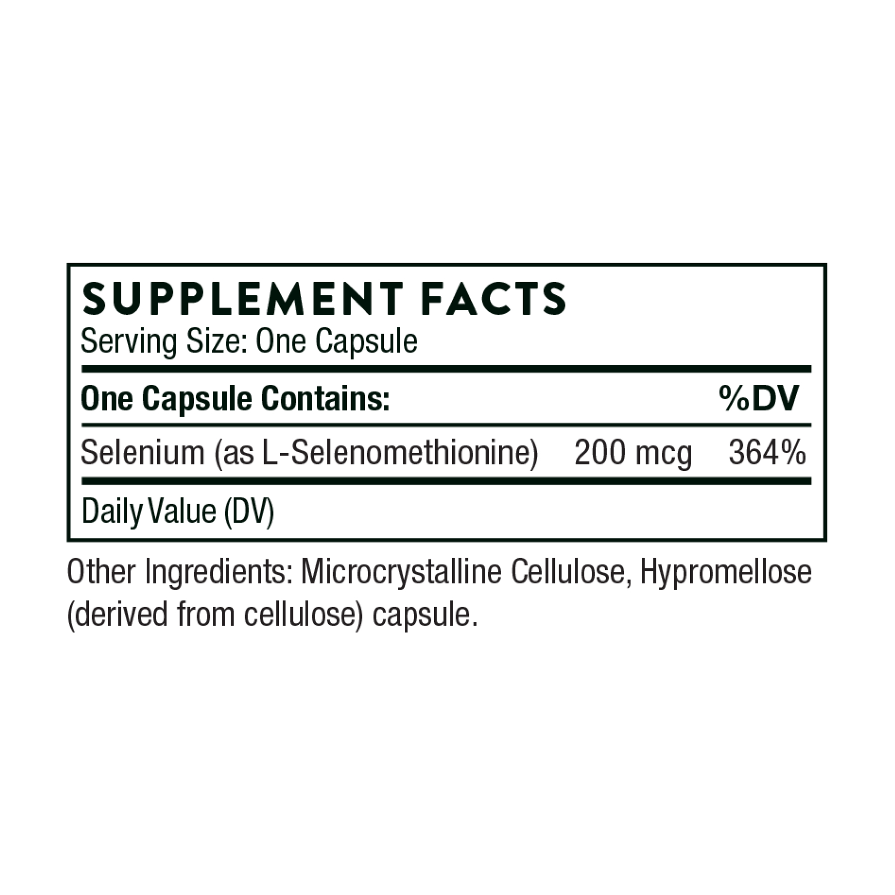 Thorne Selenium 200 mcg - 60 caps 2023-10-3065