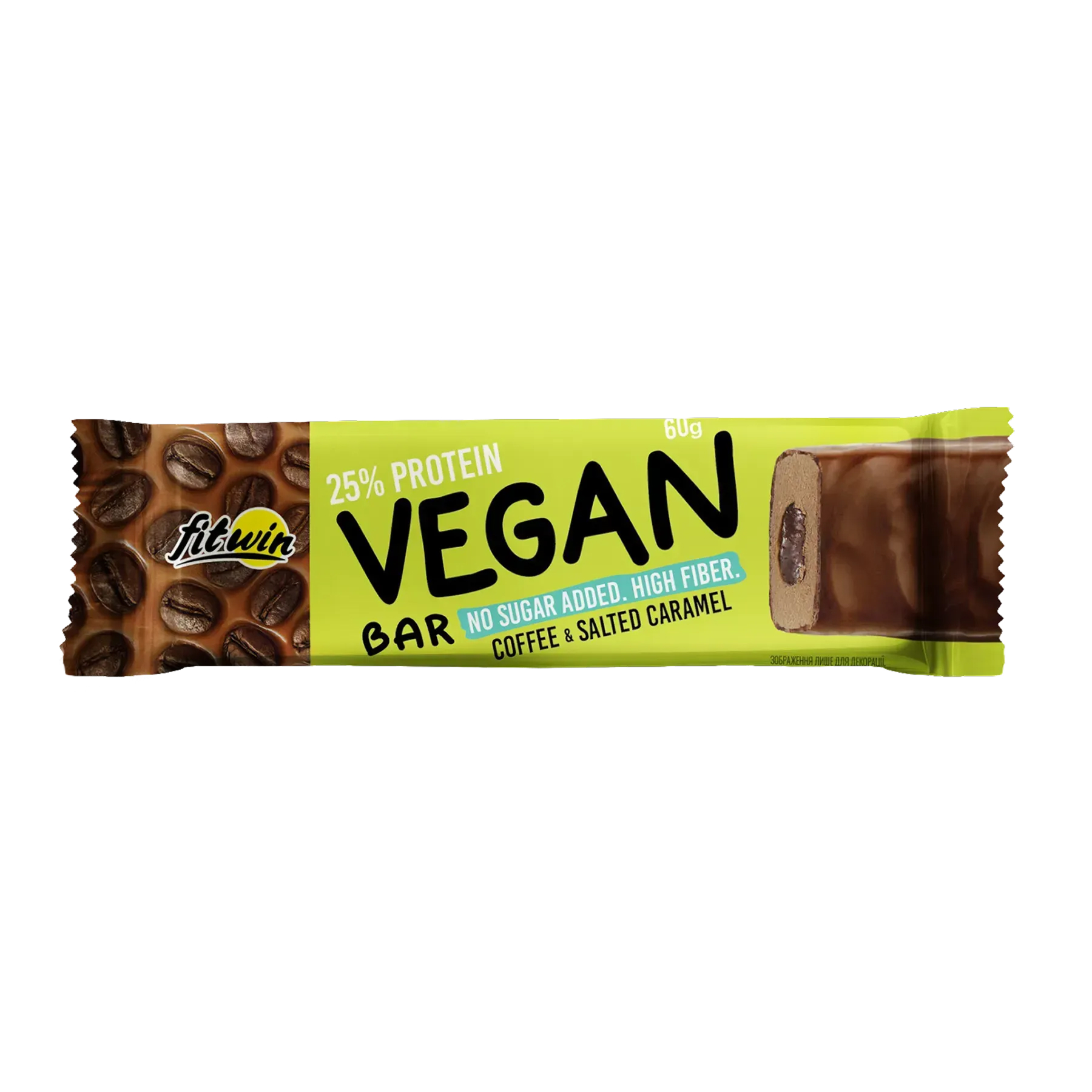 FitWin Vegan Bar - 12x60g Coffee & Salted Caramel 2023-10-7335
