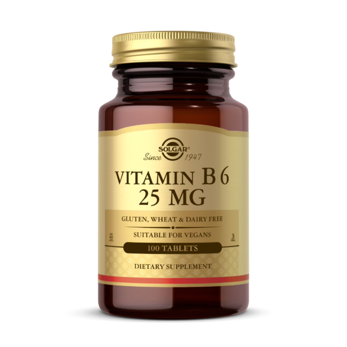 Solgar Vitamin B6 25mg - 100 tabs 2023-10-3681