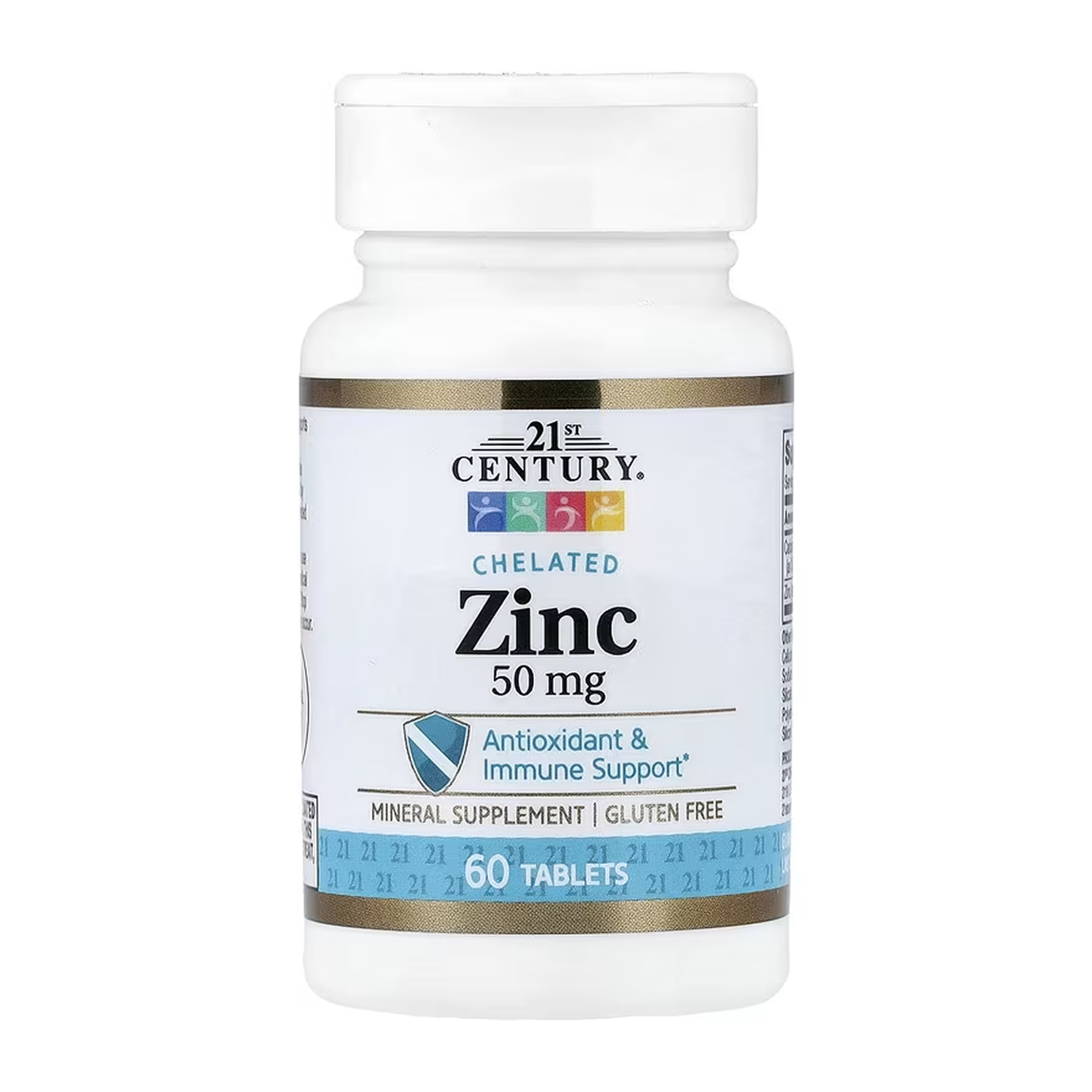 21st Century Zinc Chelated 50 mg - 60 tabs 2023-10-7073