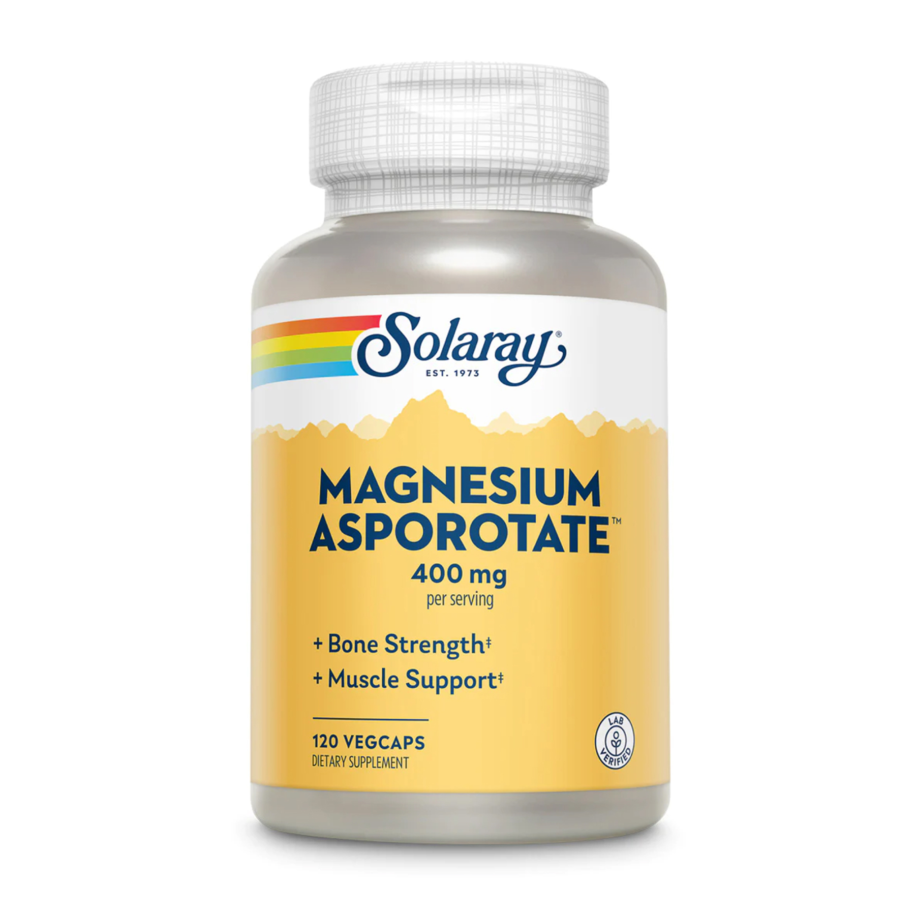 Solaray Magnesium Asporotate 400mg - 120 vcaps 2022-10-1025
