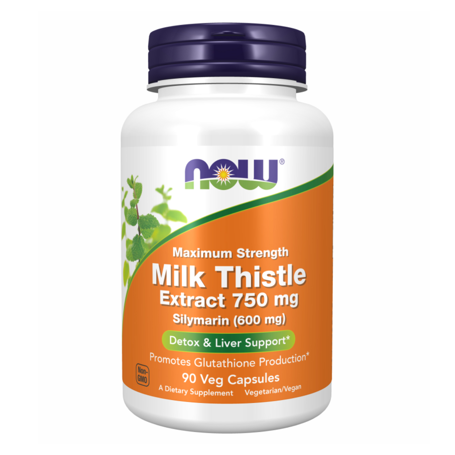 Now Foods Milk Thistle Extract 750mg Silymarin 600mg - 90 vcaps 2022-10-2313