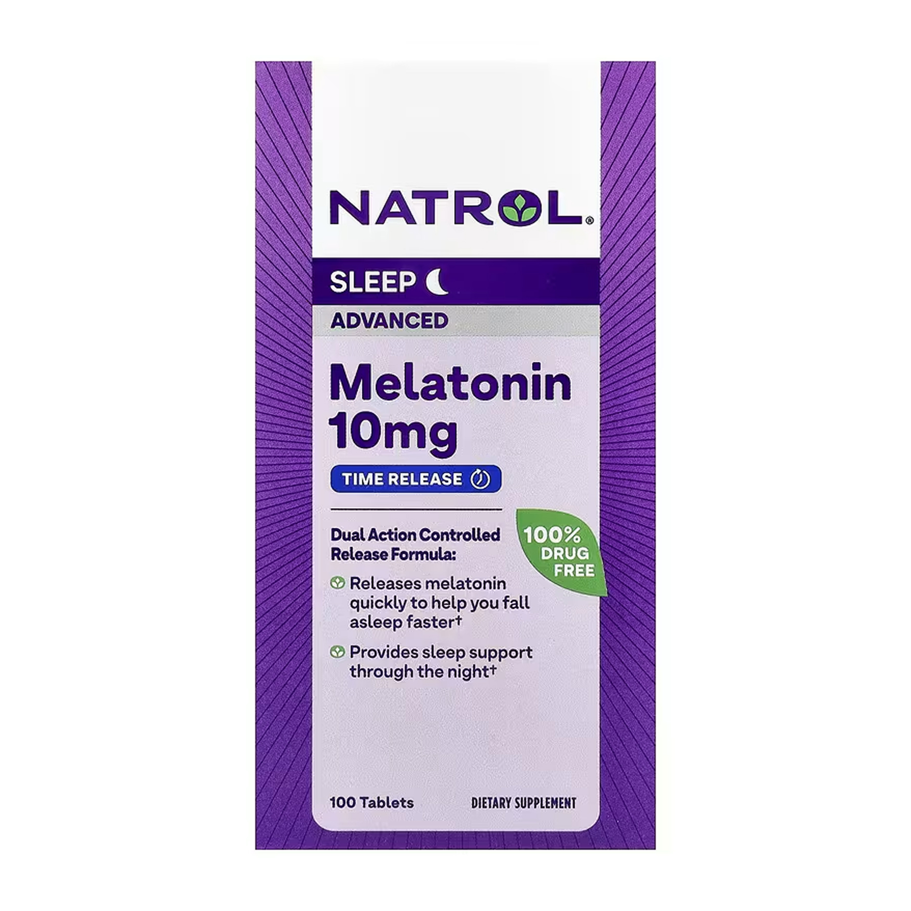 NATROL Advanced Sleep Melatonin 10mg - 100 tabs 2023-10-6221