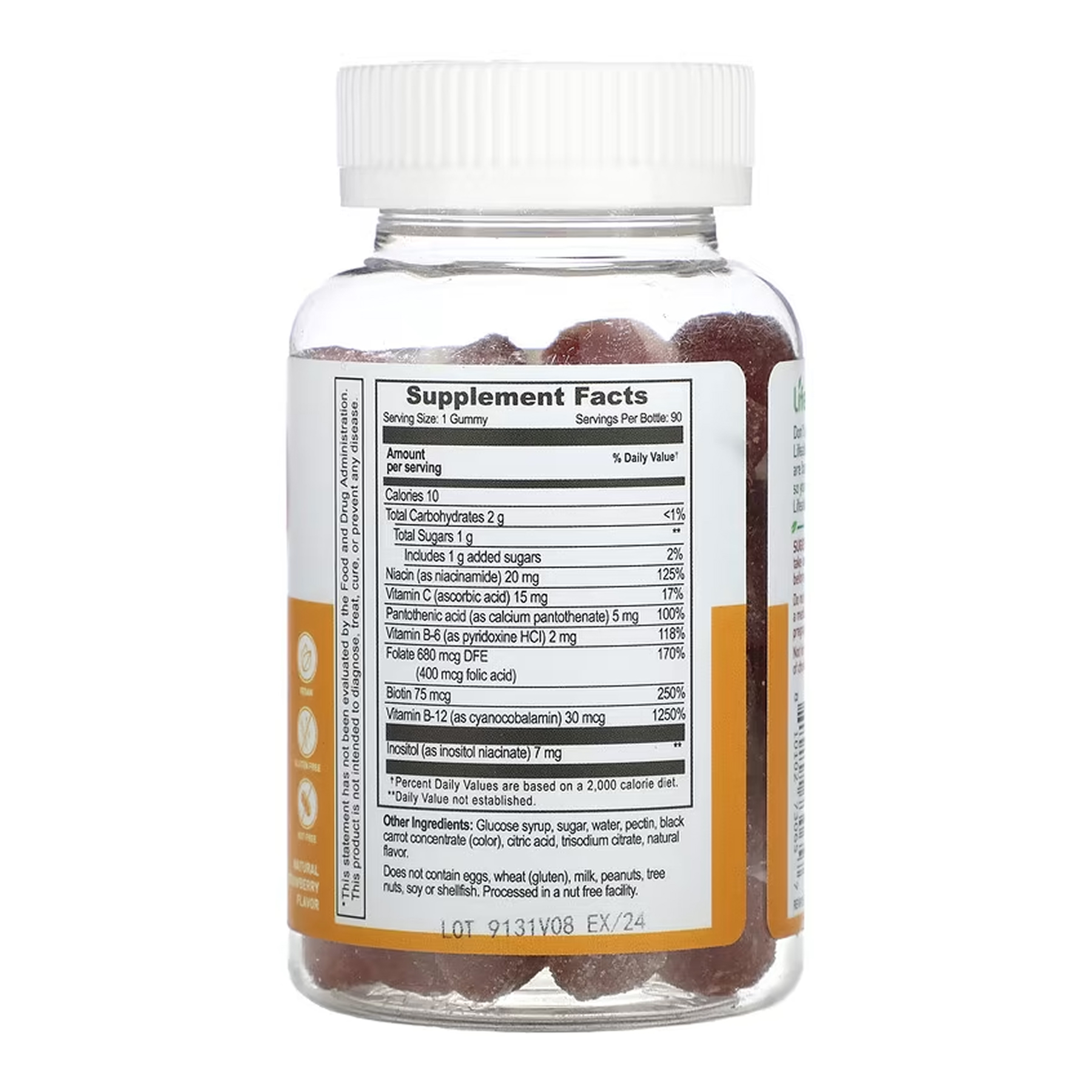 Lifeable B Complex + Vitamin C Adult - 60 gummies 2023-10-7263