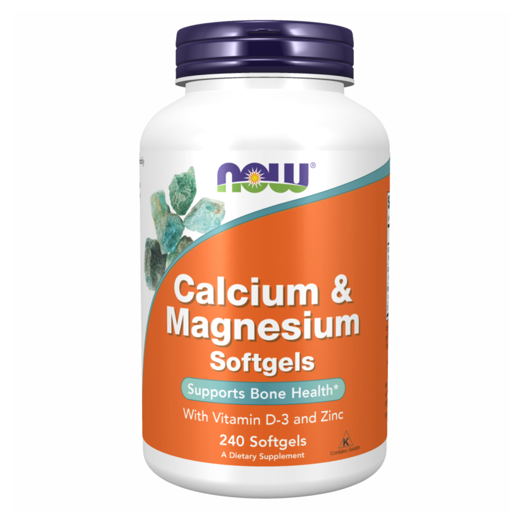 Now Foods Calcium-Magnesium+D - 240 sgels 2022-10-1339