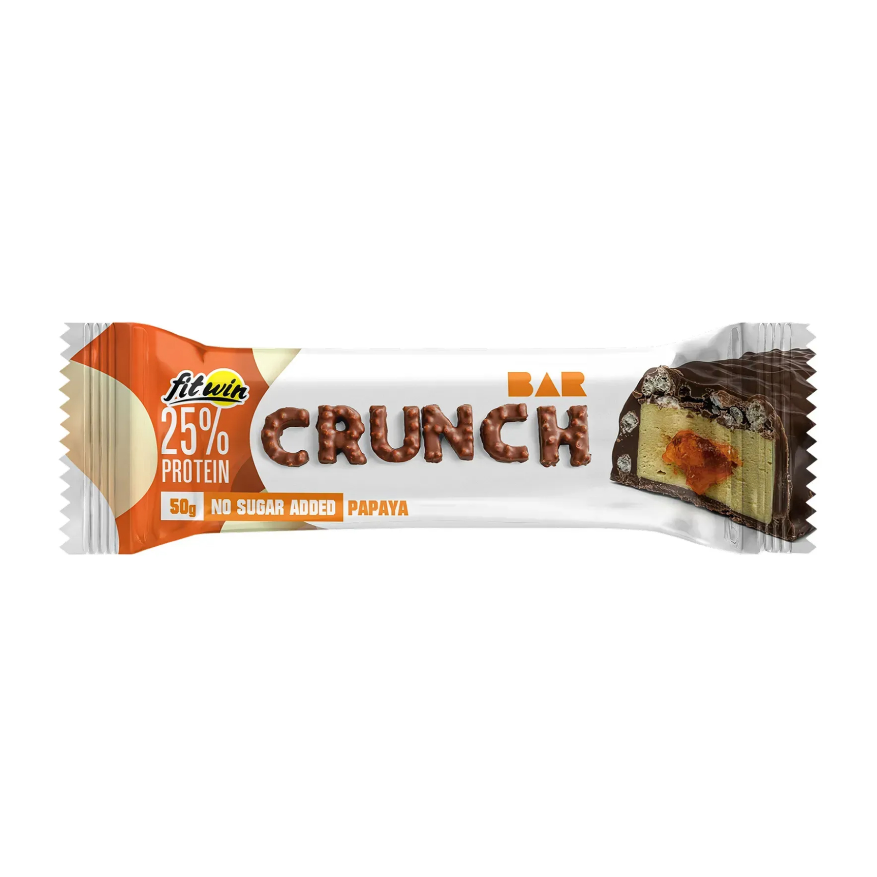 FitWin Crunch Bar - 12x50g Papaya 2023-10-7537