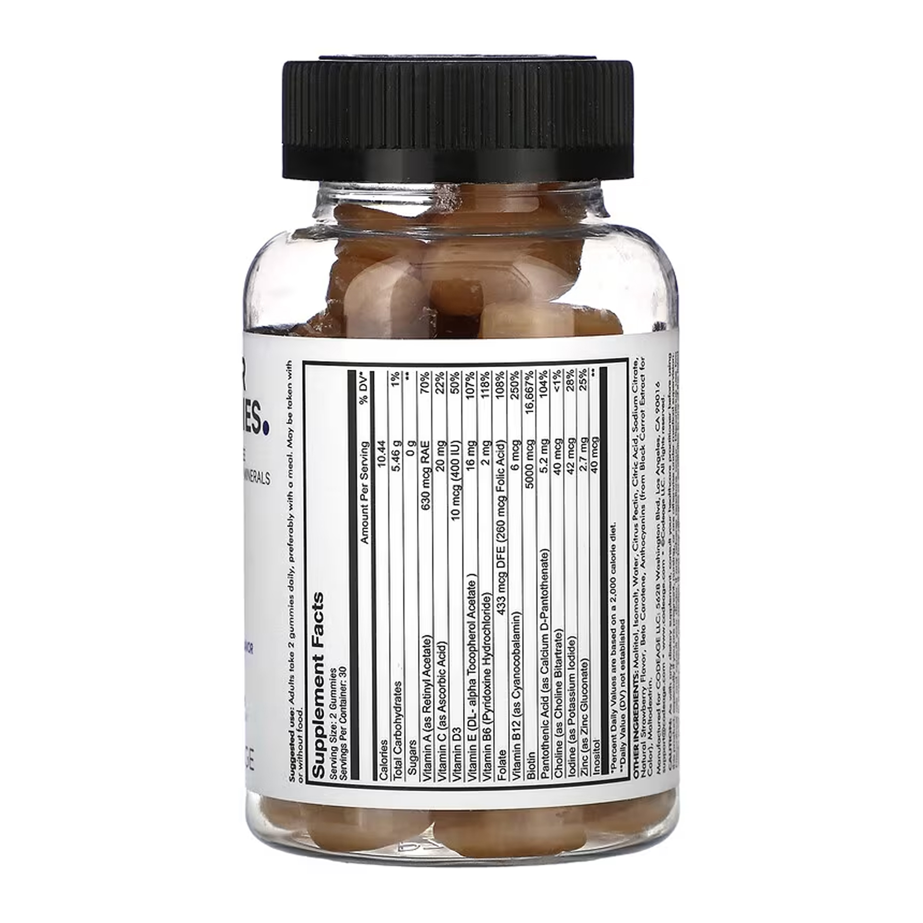 Codeage Hair Gummies - 60 gummies 2023-10-7721