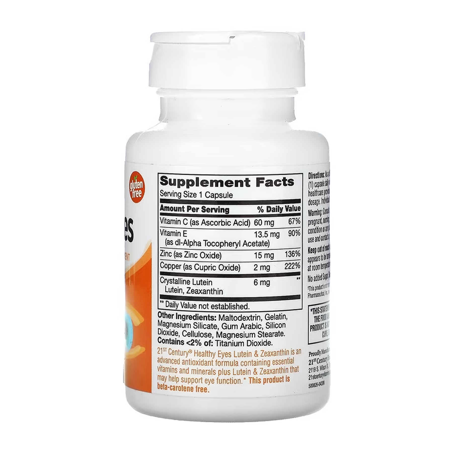 21st Century Healthy Eyes Lutein & Zeaxanthin - 60 caps 2023-10-7125