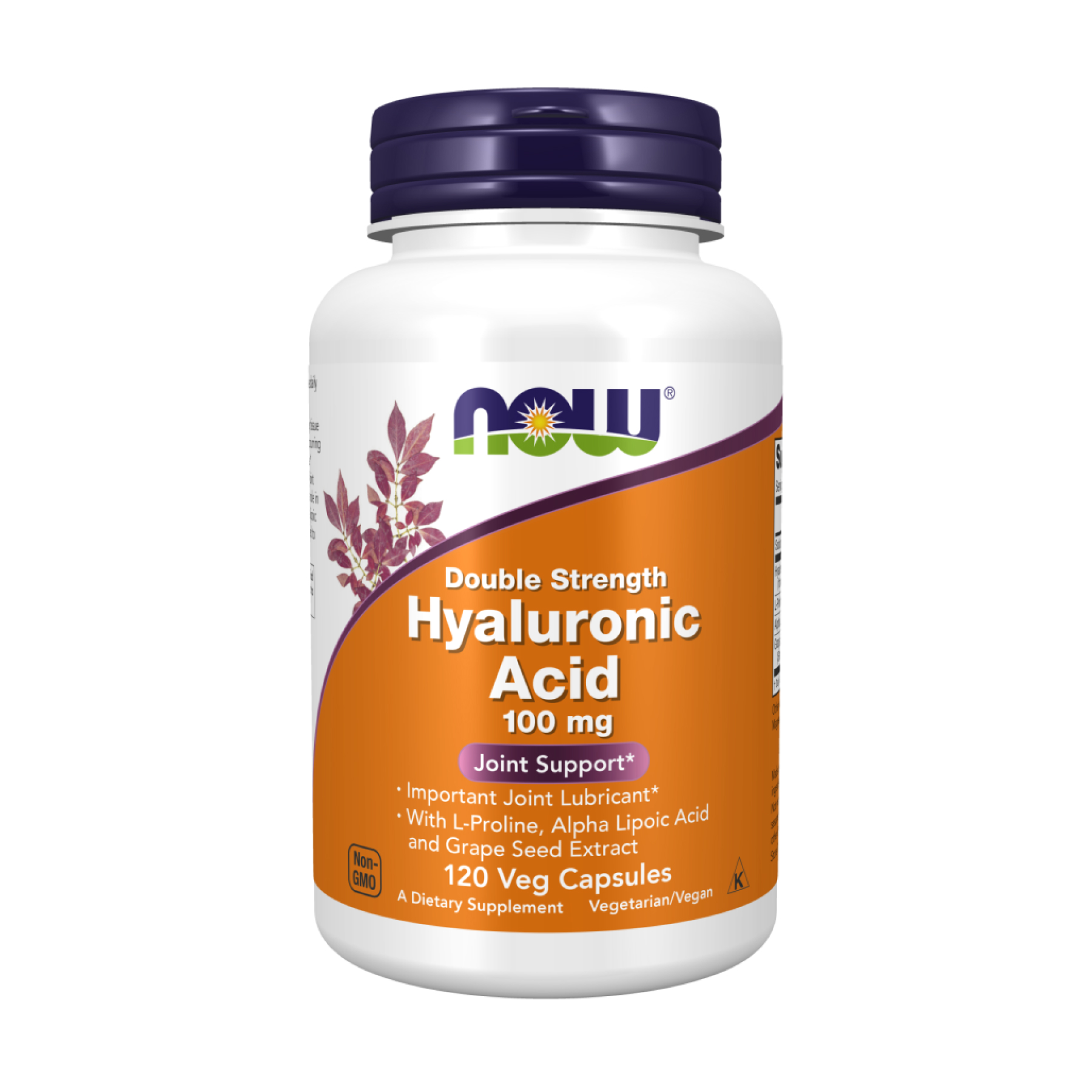 Now Foods Hyaluronic Acid Double Strength 100 mg - 120 vcaps 2023-10-2501