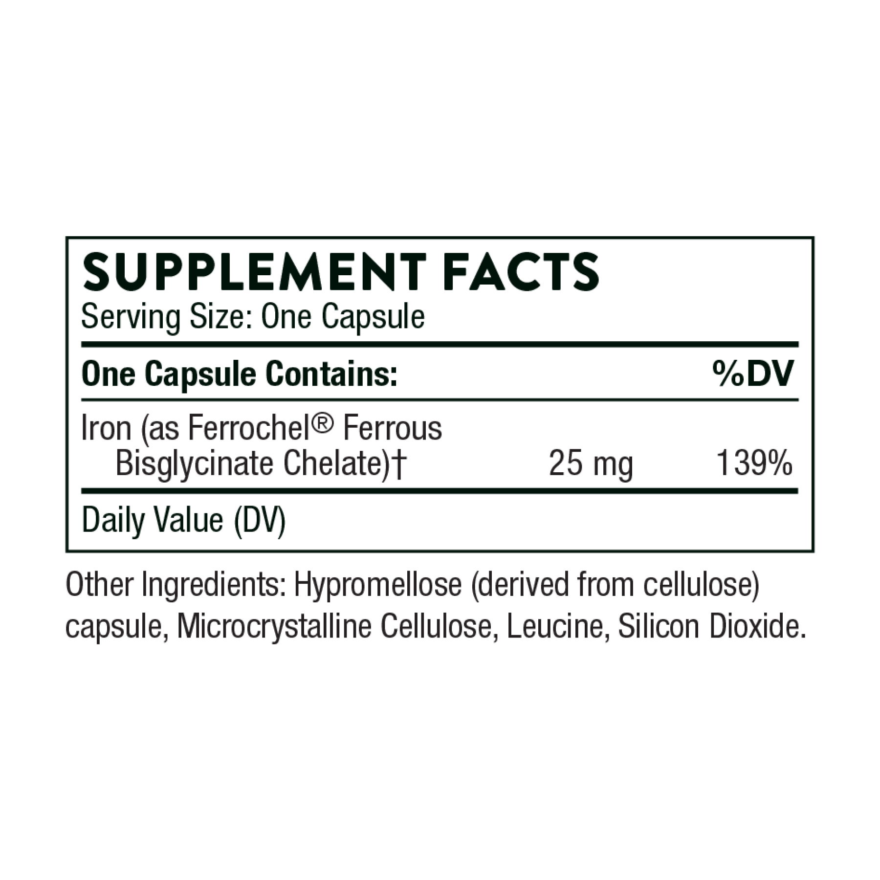 Thorne Iron Bisglycinate - 60 tabs 2023-10-3066