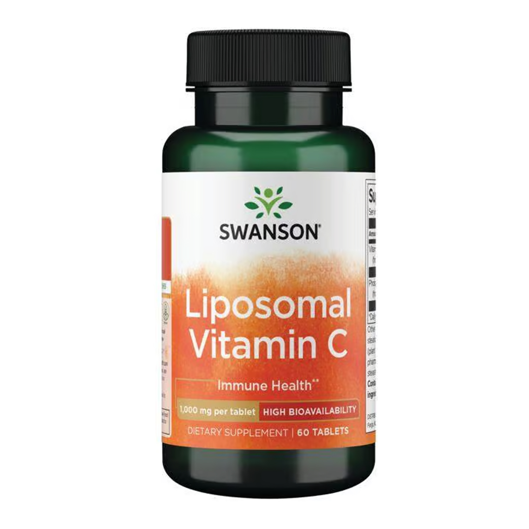 Swanson Liposomal Vitamin C - High Bioavailability 1000 mg - 60 tabs 2023-10-5716