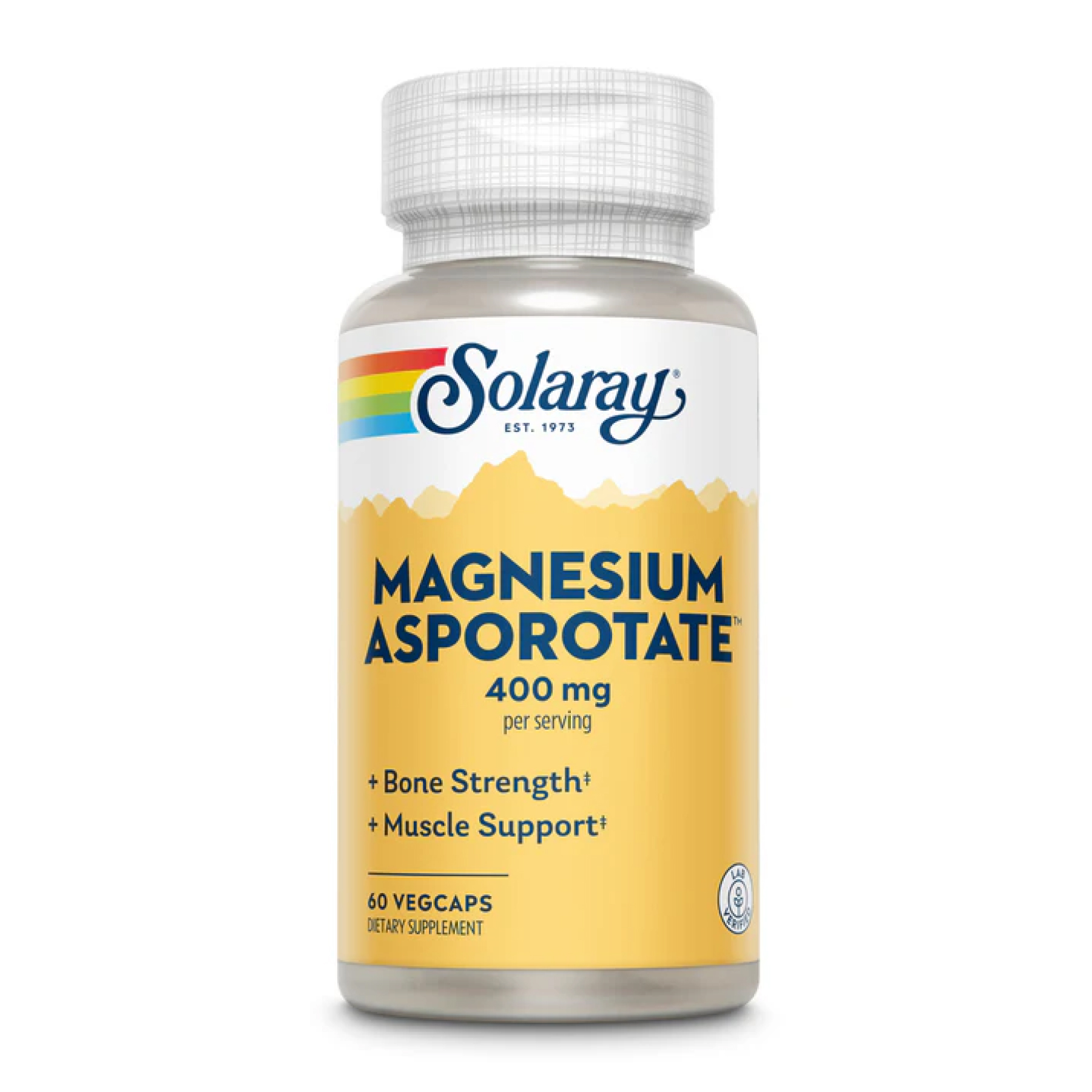 Solaray Magnesium Asporotate 400mg - 60 vcaps 2023-10-2394