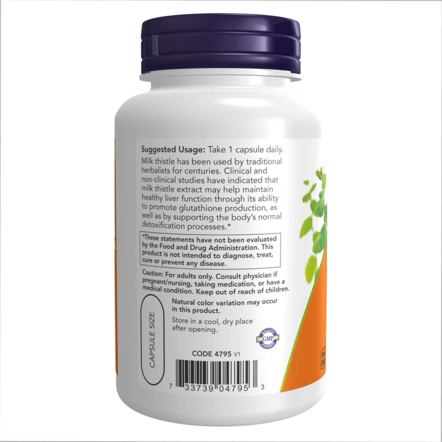 Now Foods Milk Thistle Extract 750mg Silymarin 600mg - 90 vcaps 2022-10-2313