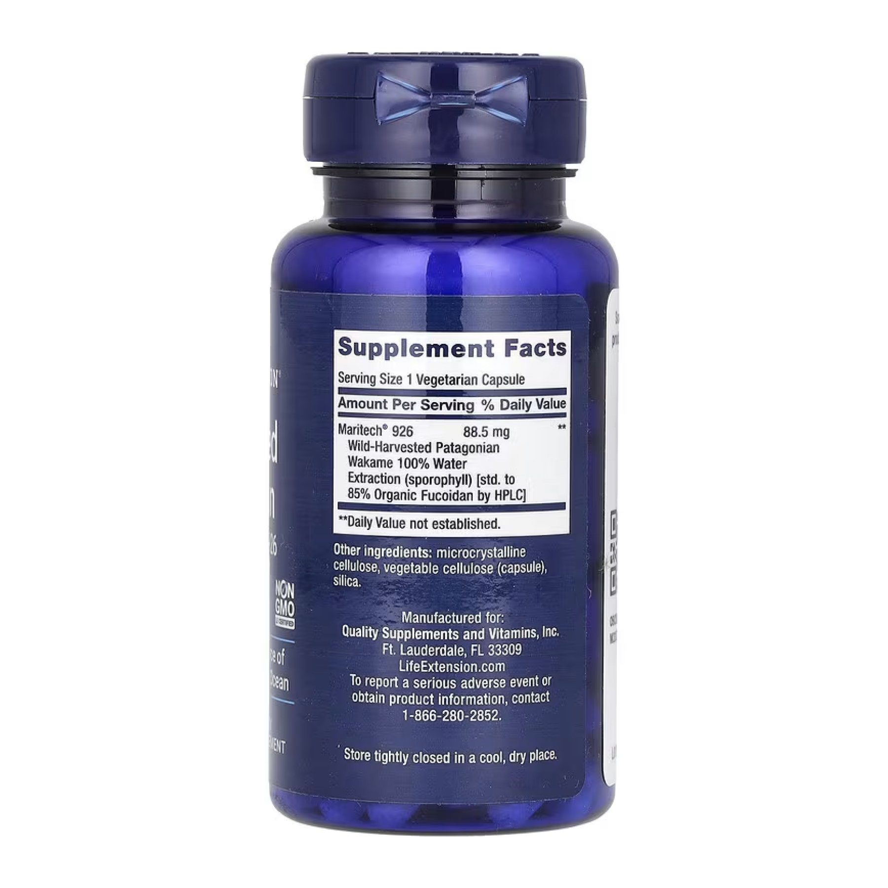Life Extension Optimized Fucoidan with Maritech® 926 - 60 vcaps 2023-10-5136