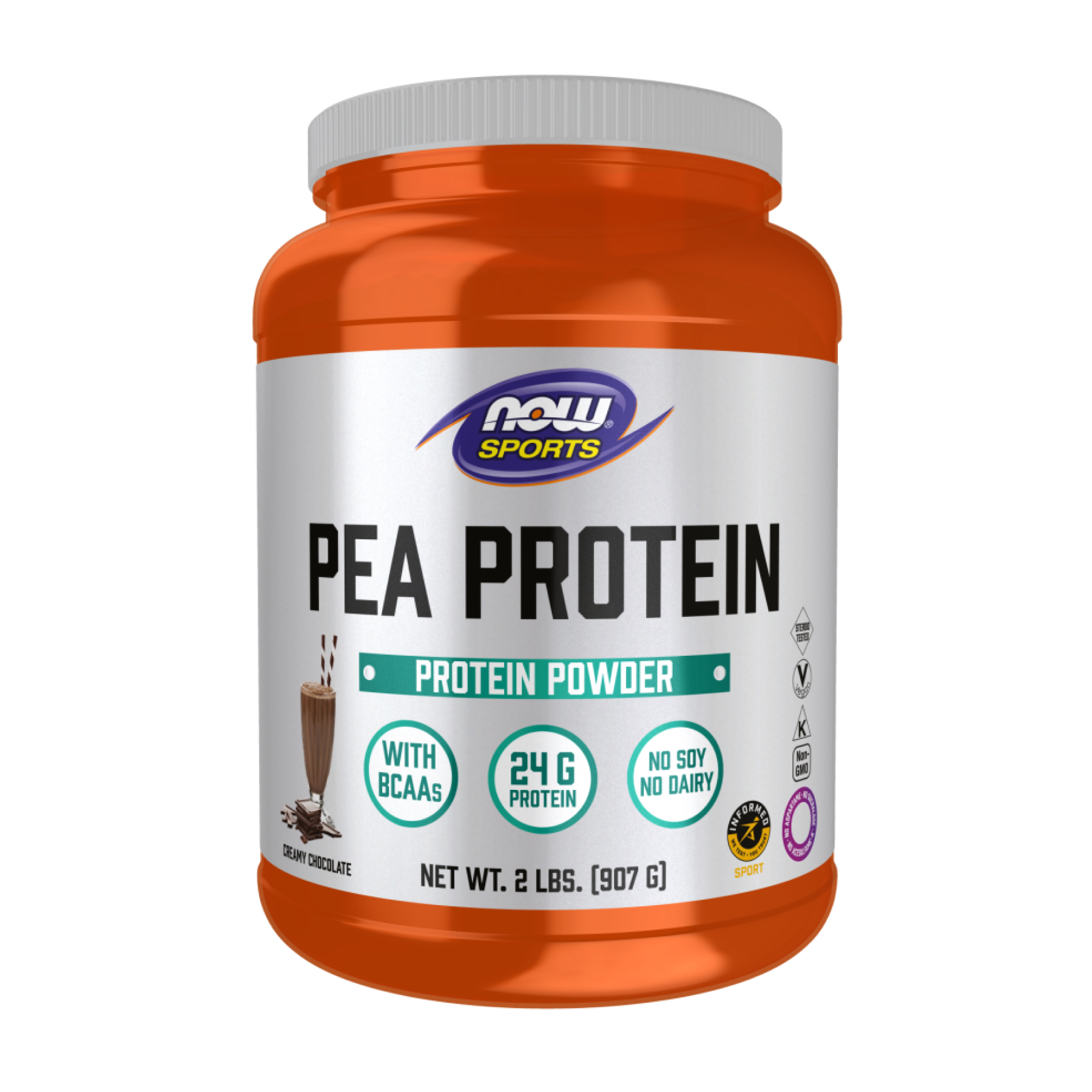 Now Foods Pea Protein - 907g Chocolate 2023-10-5232
