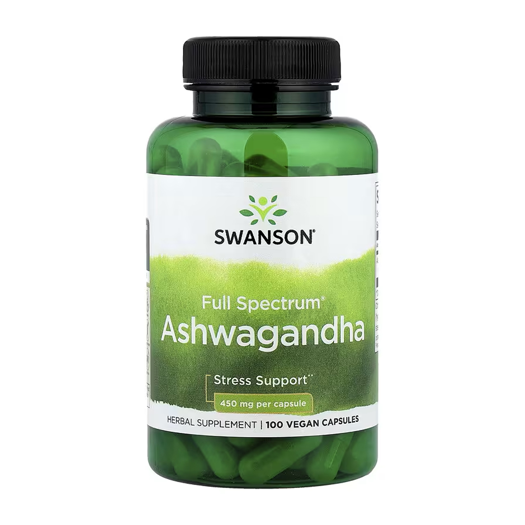 Swanson Ashwagandha 450mg - 100caps 100-93-4411784-20