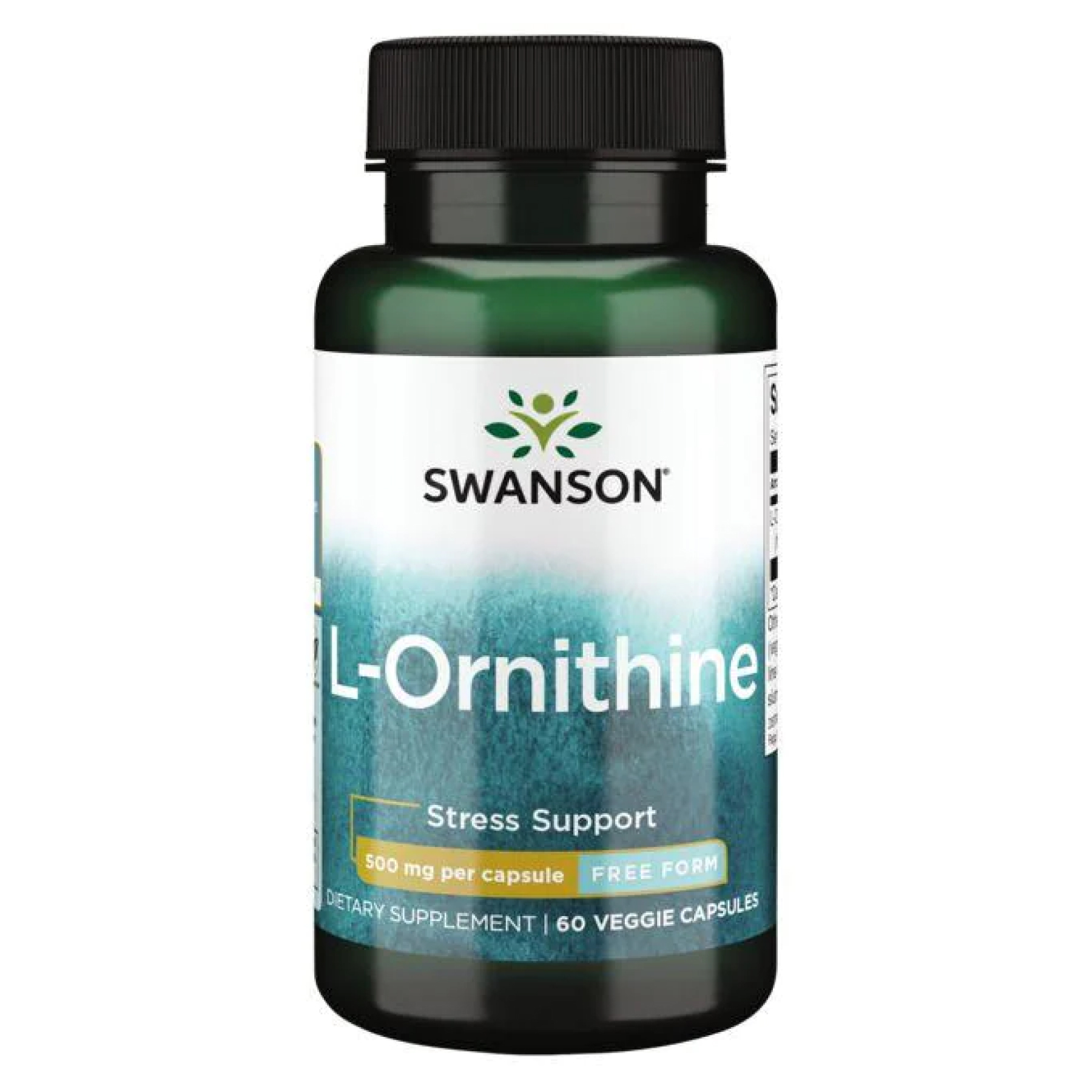 Swanson L-Ornithine 500mg - 60veg caps 100-61-9375788-20