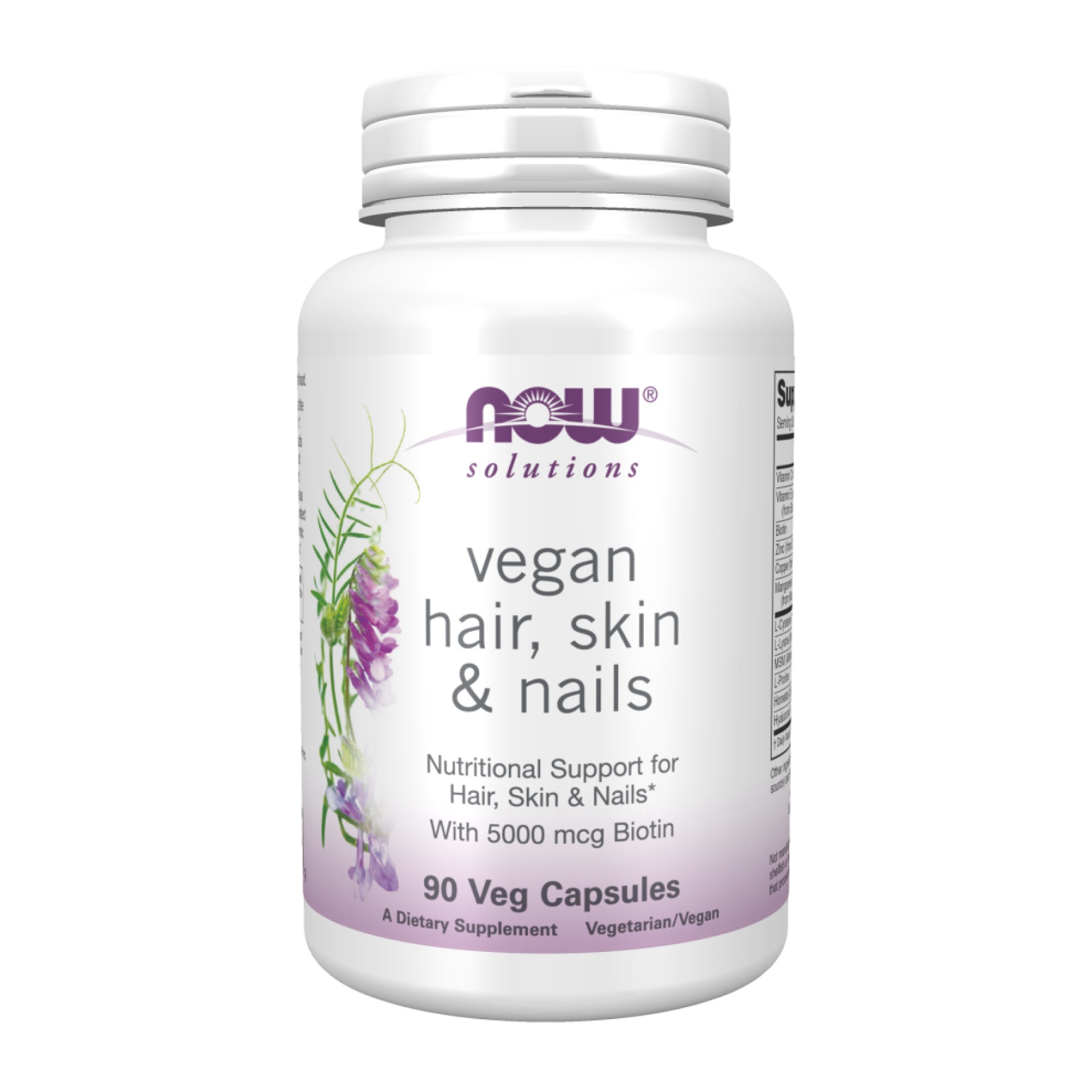 Now Foods Vegan Hair, Skin & Nails - 90 vcaps (До 12.26) 2024-11-0437