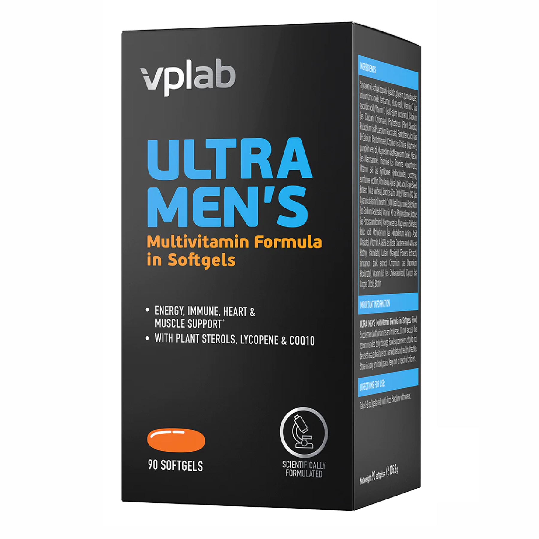 VPLab Ultra Men's Multivitamin - 90 softgels 2022-10-0274
