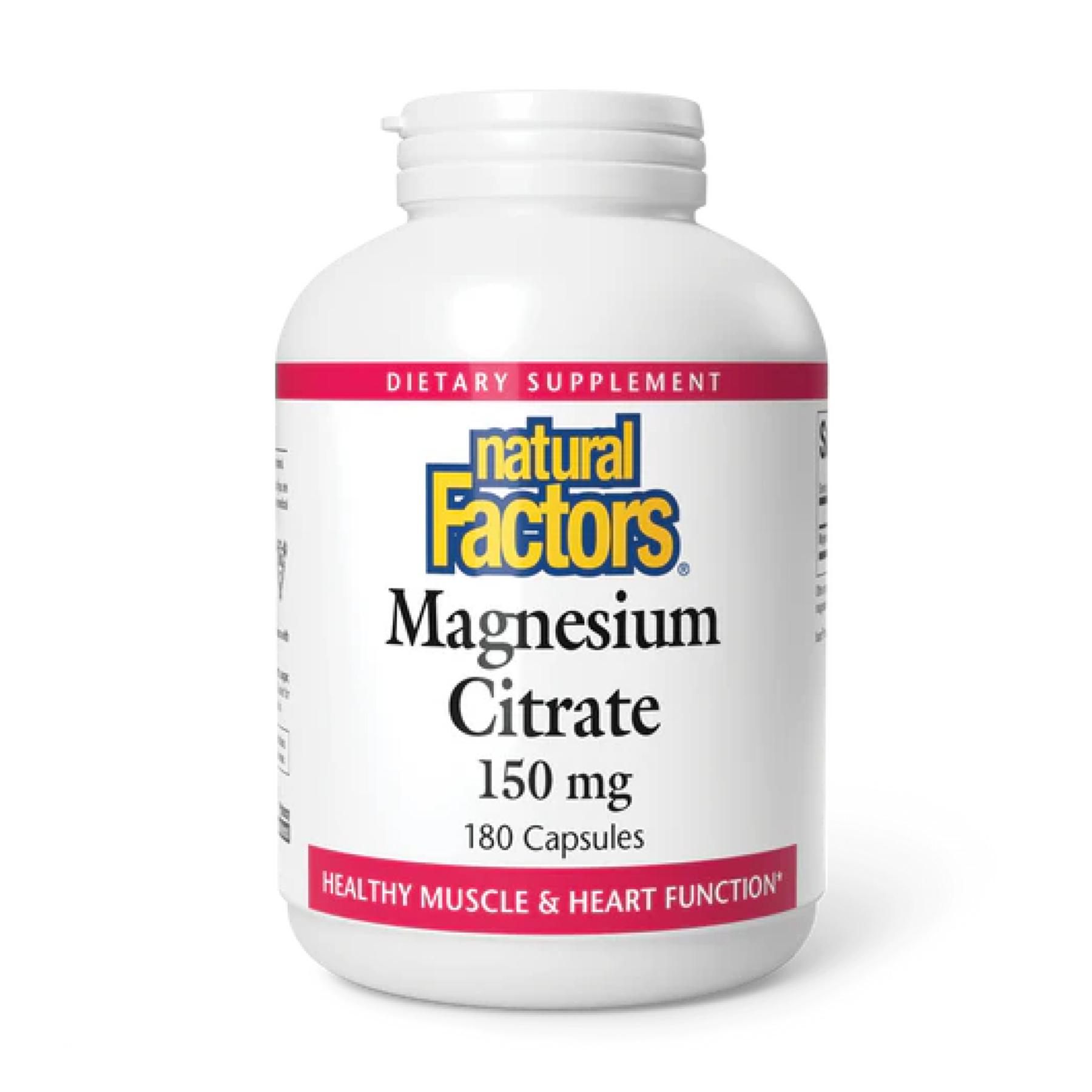 Natural Factors Magnesium Citrate 150mg - 180 caps 2023-10-3824