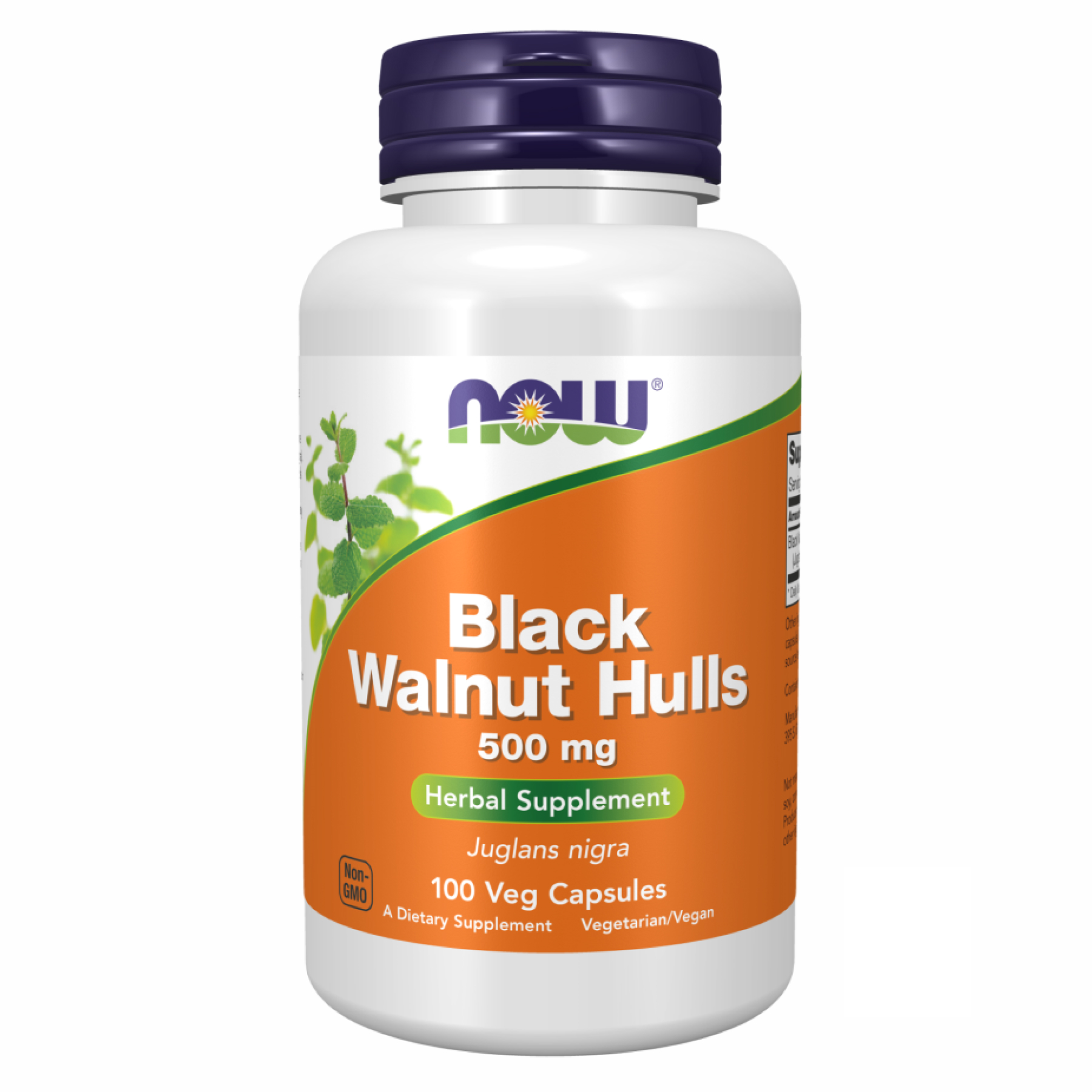 Now Foods Black Walnut Hulls 500 mg - 100 vcaps 2022-10-0394