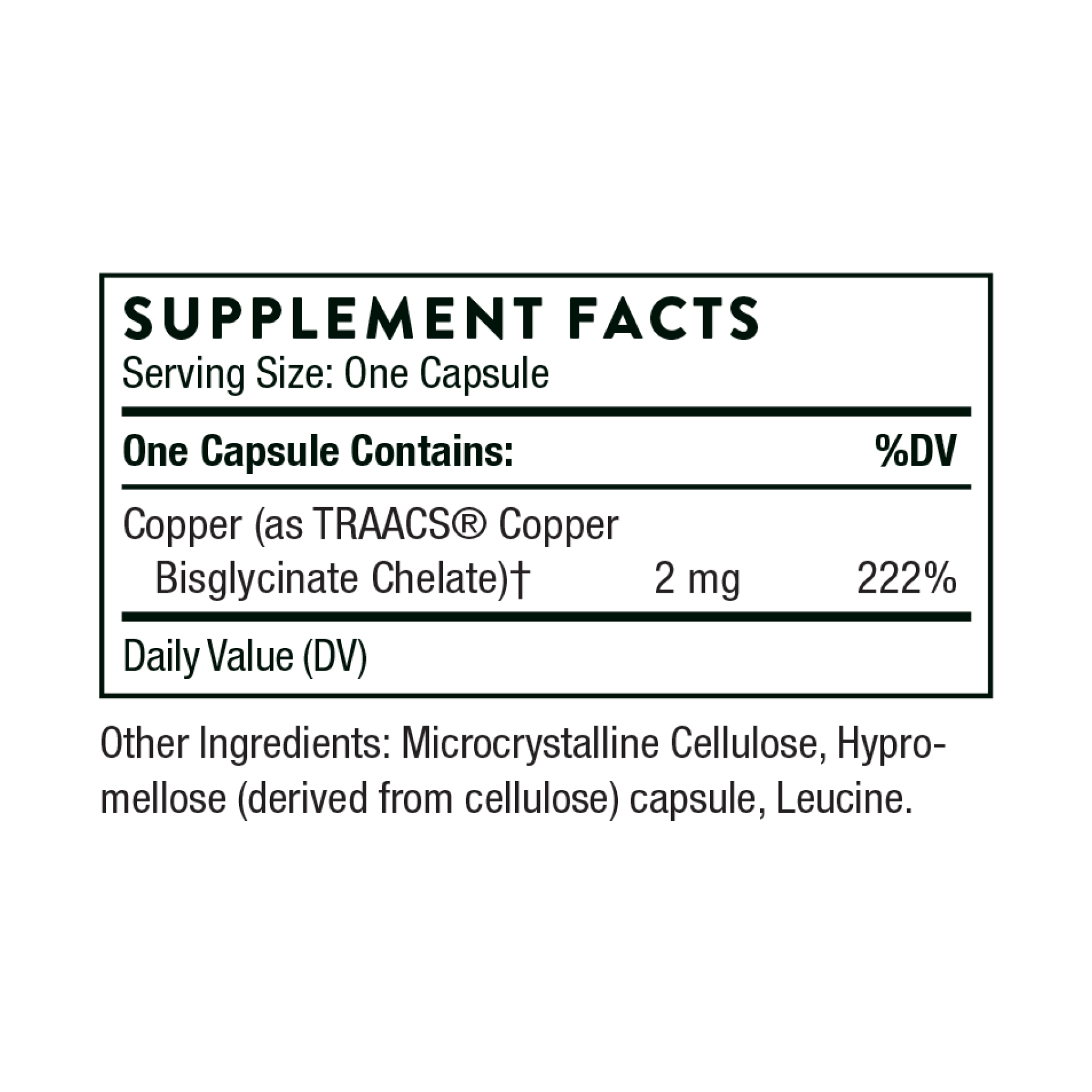 Thorne Copper Bisglycinate - 60 caps 2023-10-3067